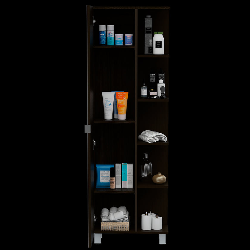 Mueble Esquinero Urano Con Espejo Rta Wengue Zf