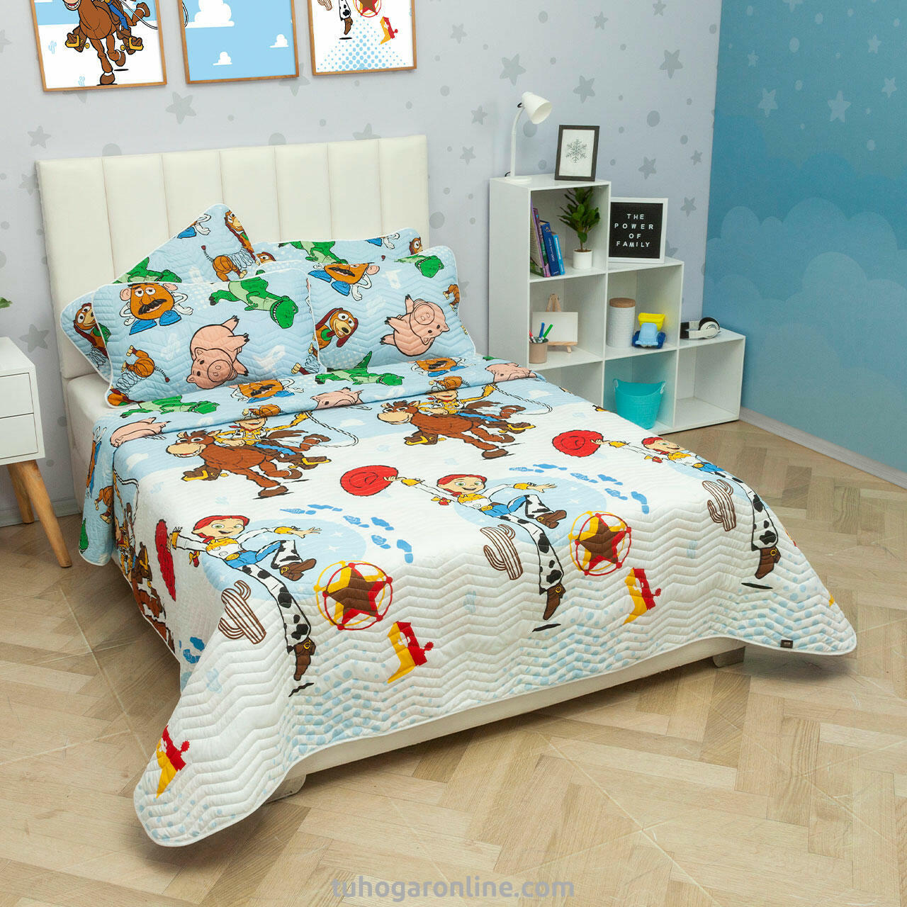 Cubrelecho Prensado Cama Semidoble  Disney Toy Story