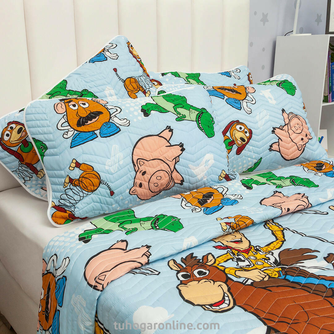 Cubrelecho Prensado Cama Semidoble  Disney Toy Story