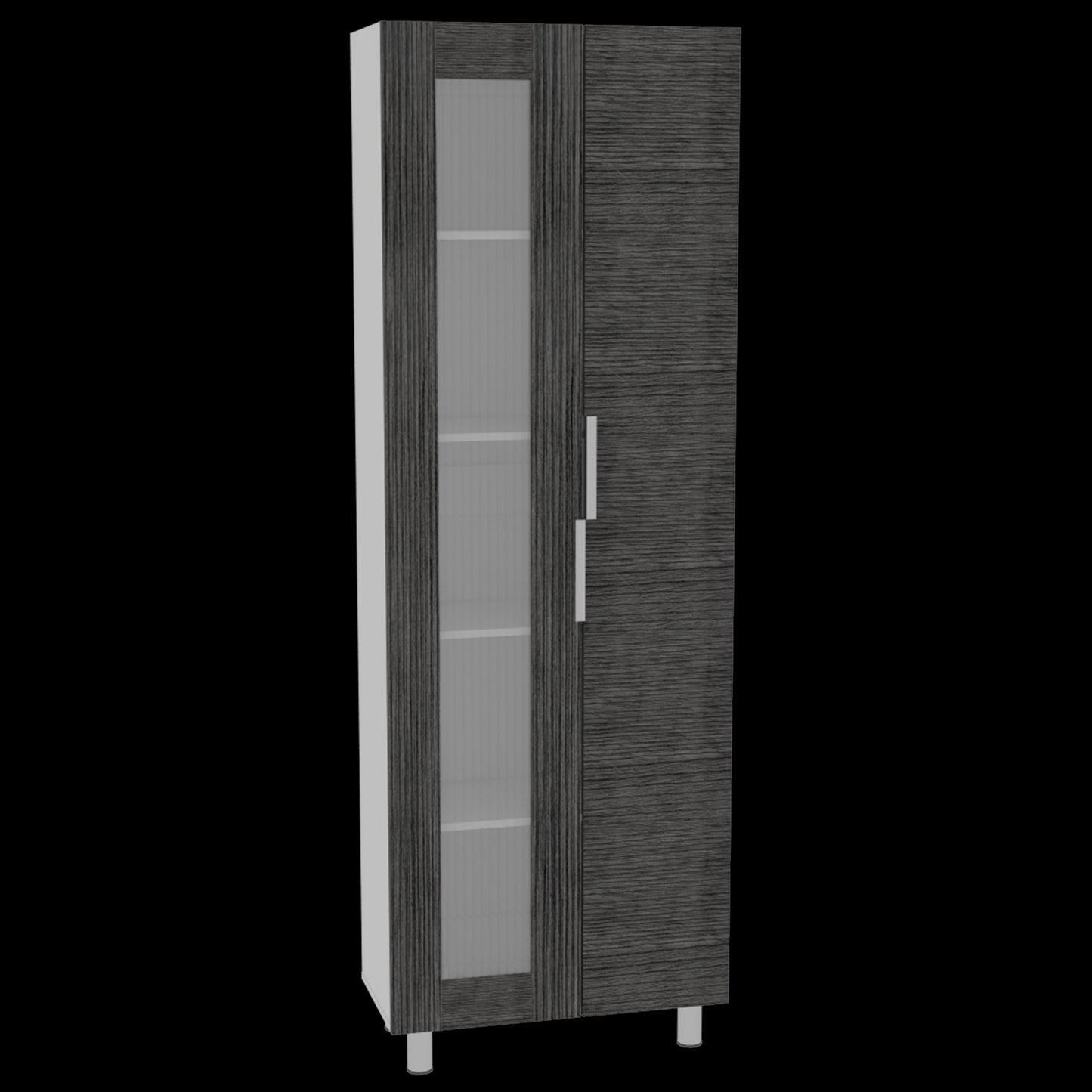 Mueble Alacena Fendi Rta Blanco + Roble Gris