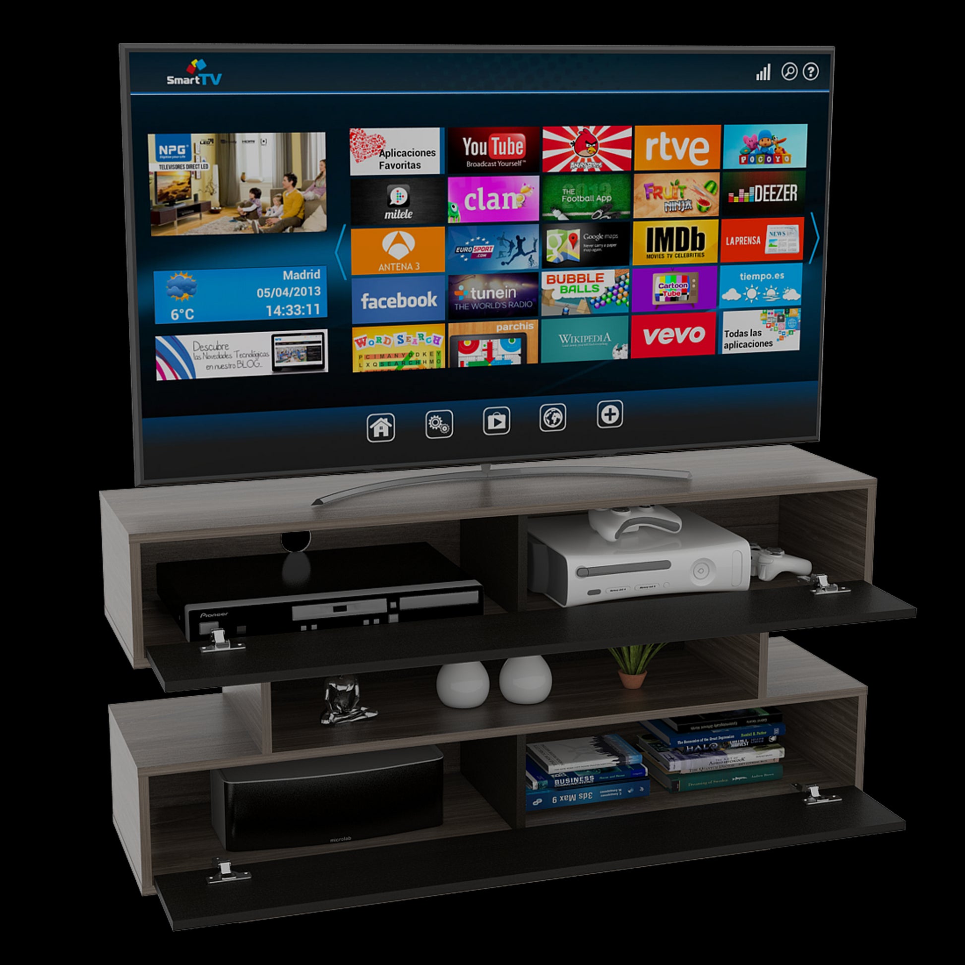 Rack Tv Bellagio Rta Siena + Wengue