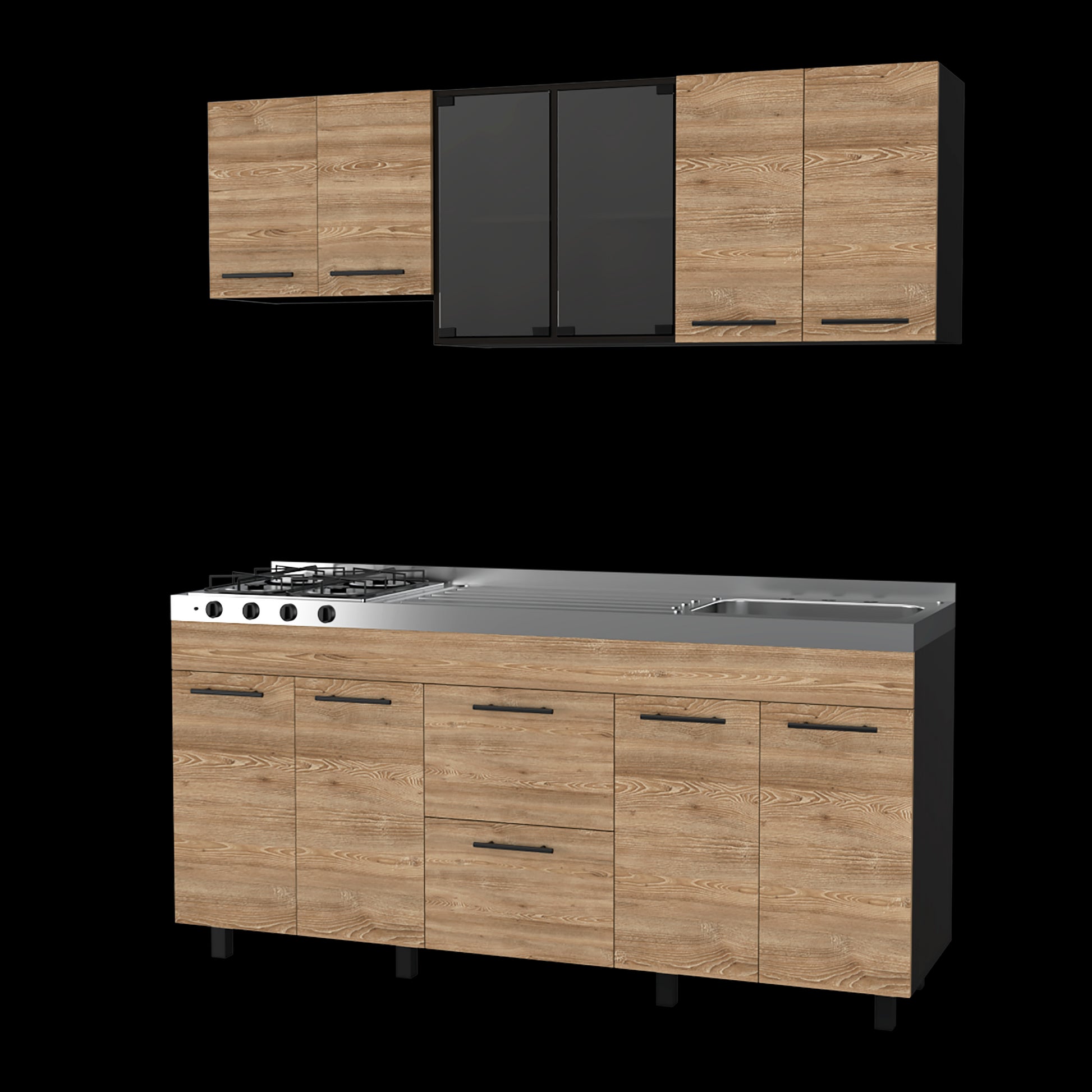 Cocina 180 Luna Rta Wengue + Miel