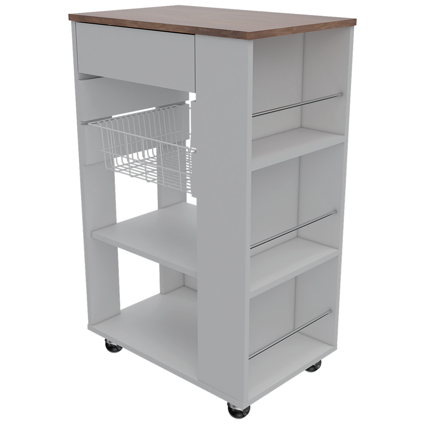 Organizador De Cocina Blossom Rta Blanco + Café Espresso