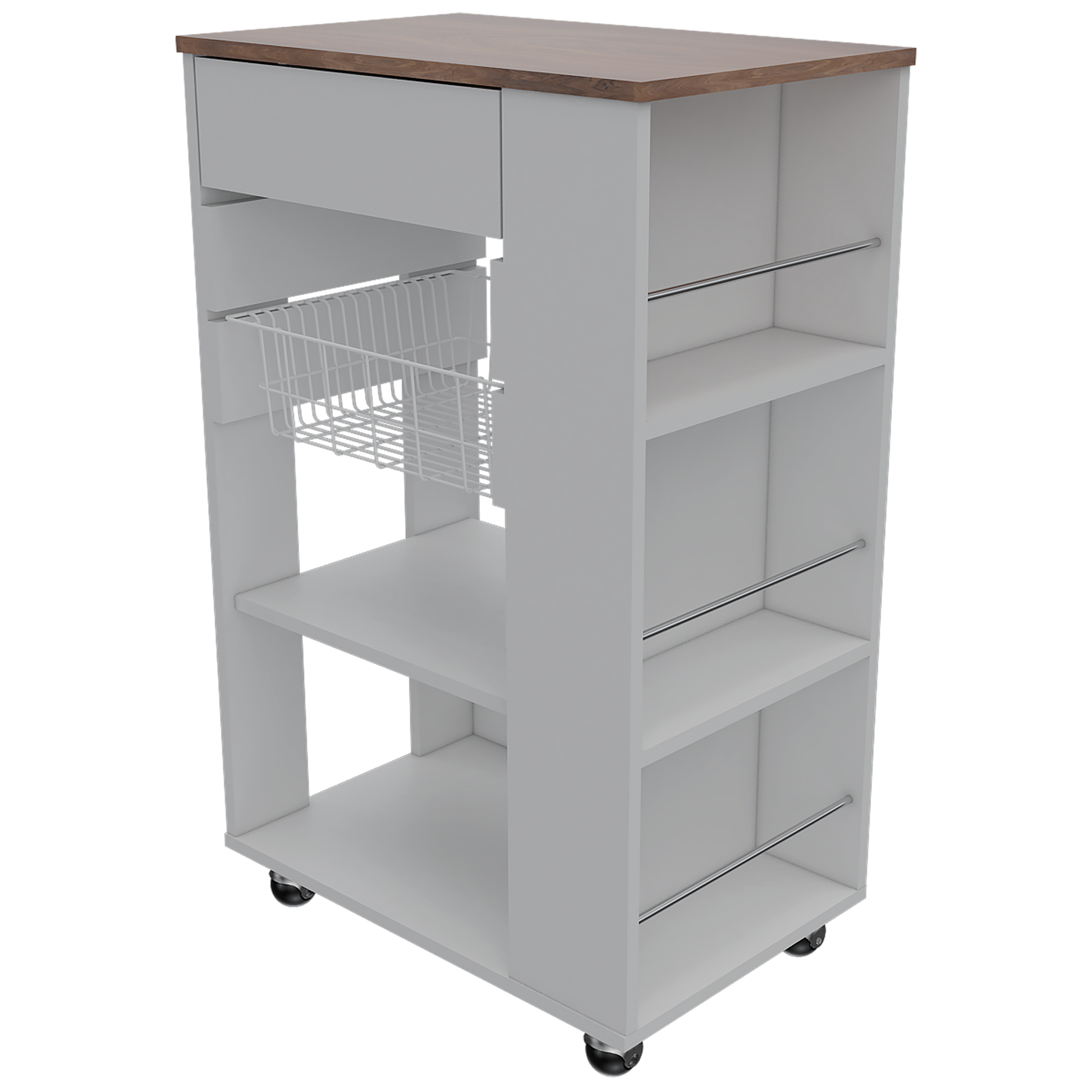 Organizador De Cocina Blossom Rta Blanco + Café Espresso