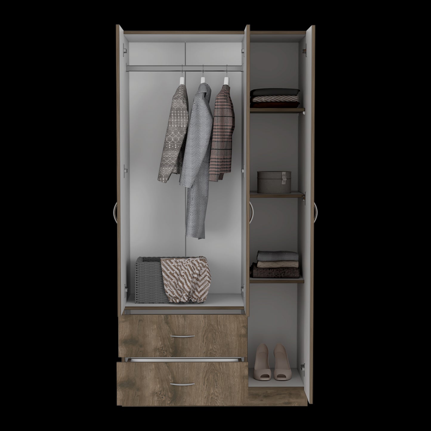 Closet Austral 3P 180 X 90 X 47 Rta Bellota + Blanco