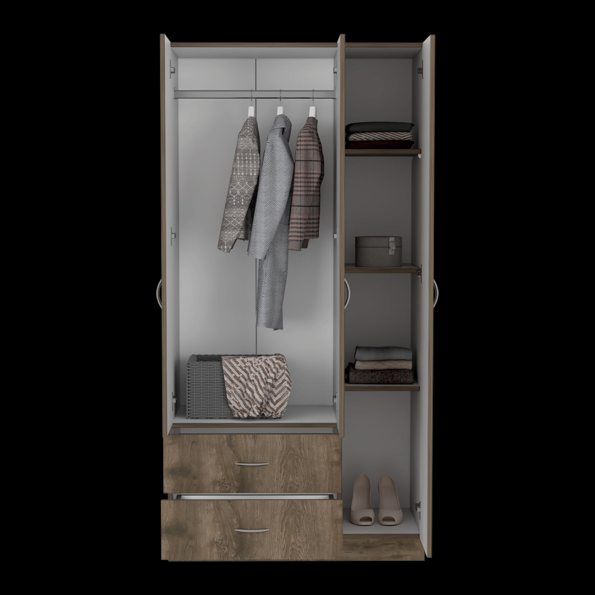Closet Austral 3P 180 X 90 X 47 Rta Bellota + Blanco