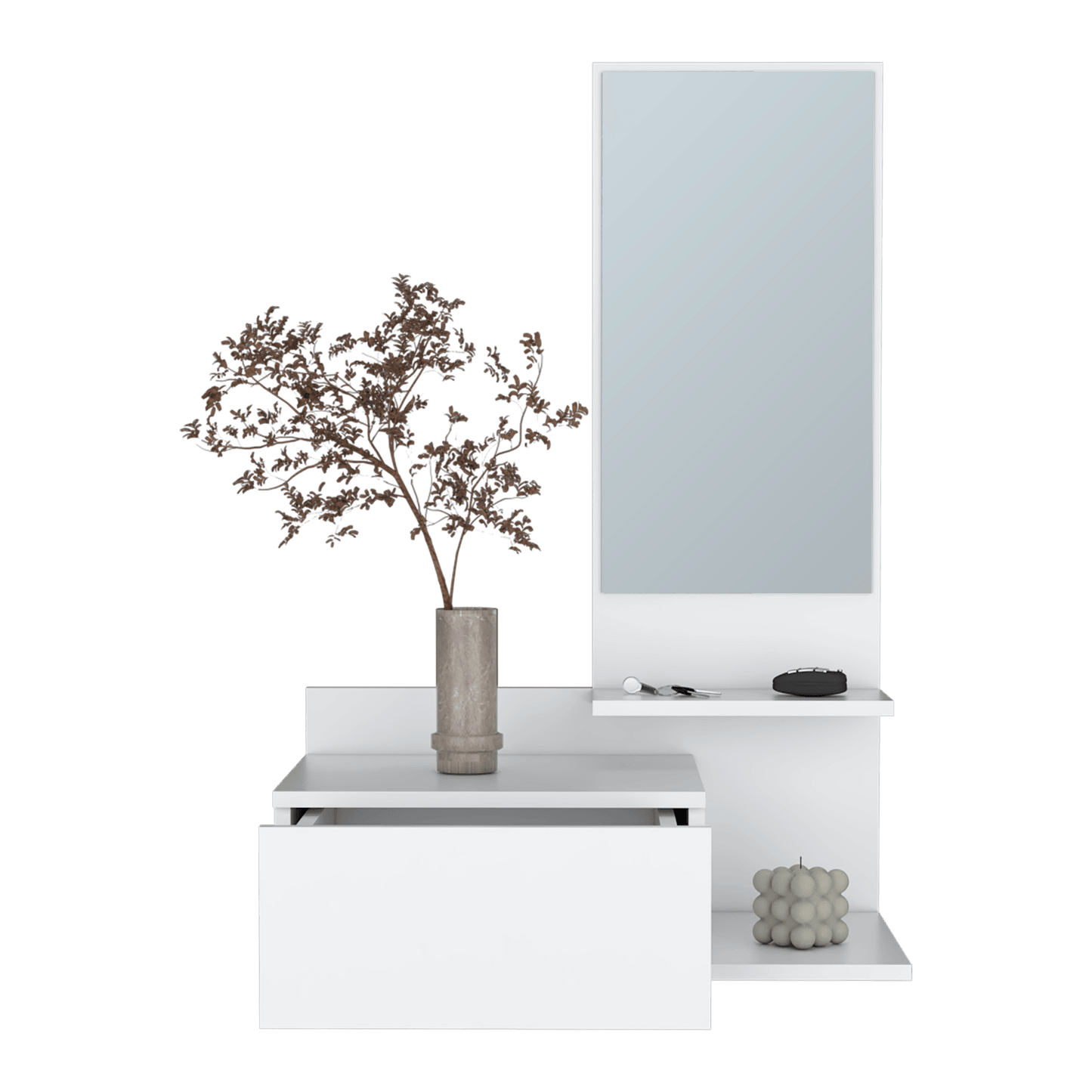 Recibido Flotante Vienna 1C 91X60X35 Rta Blanco Zf