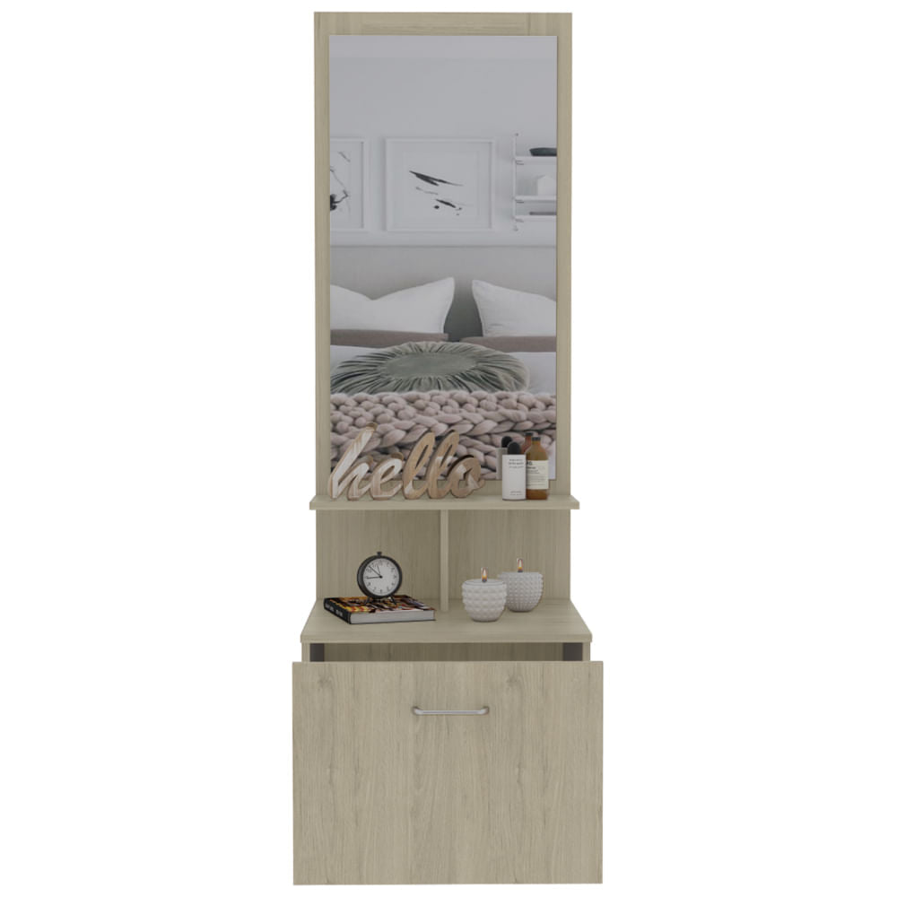Velador Multifuncional Z-54R Rovere+Blanco
