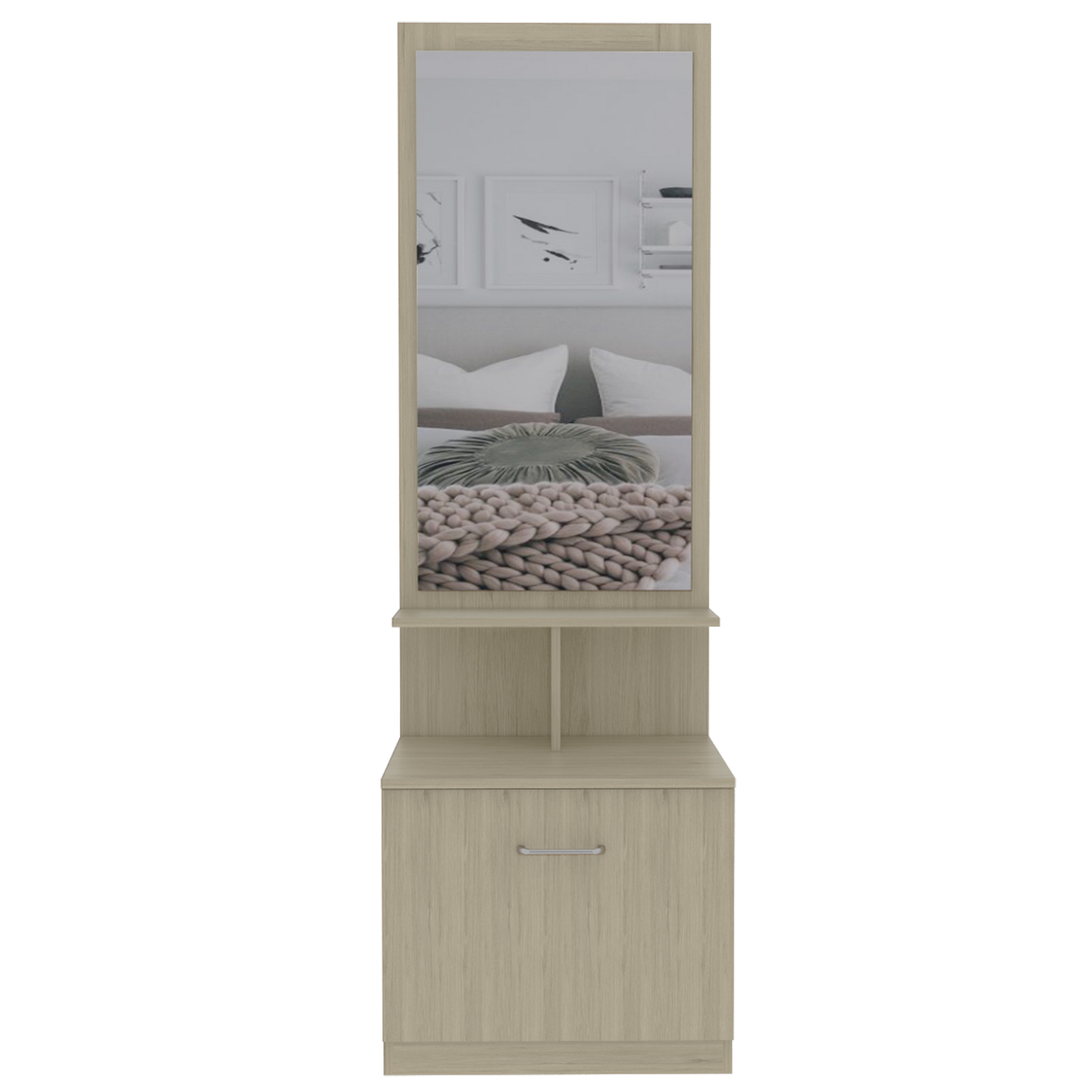 Velador Multifuncional Z-54R Rovere+Blanco