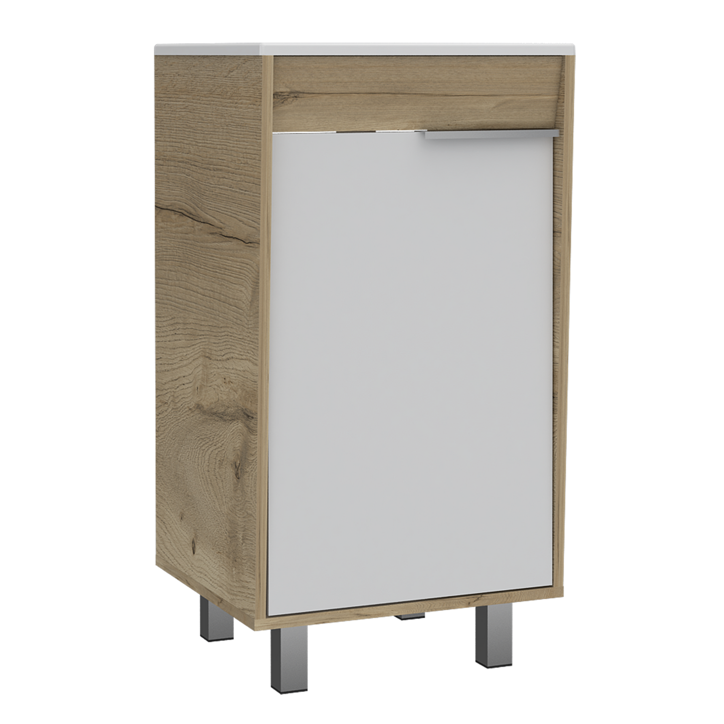 Mueble Lavamanos Crter 45 Piso Rta Duna + Blanco
