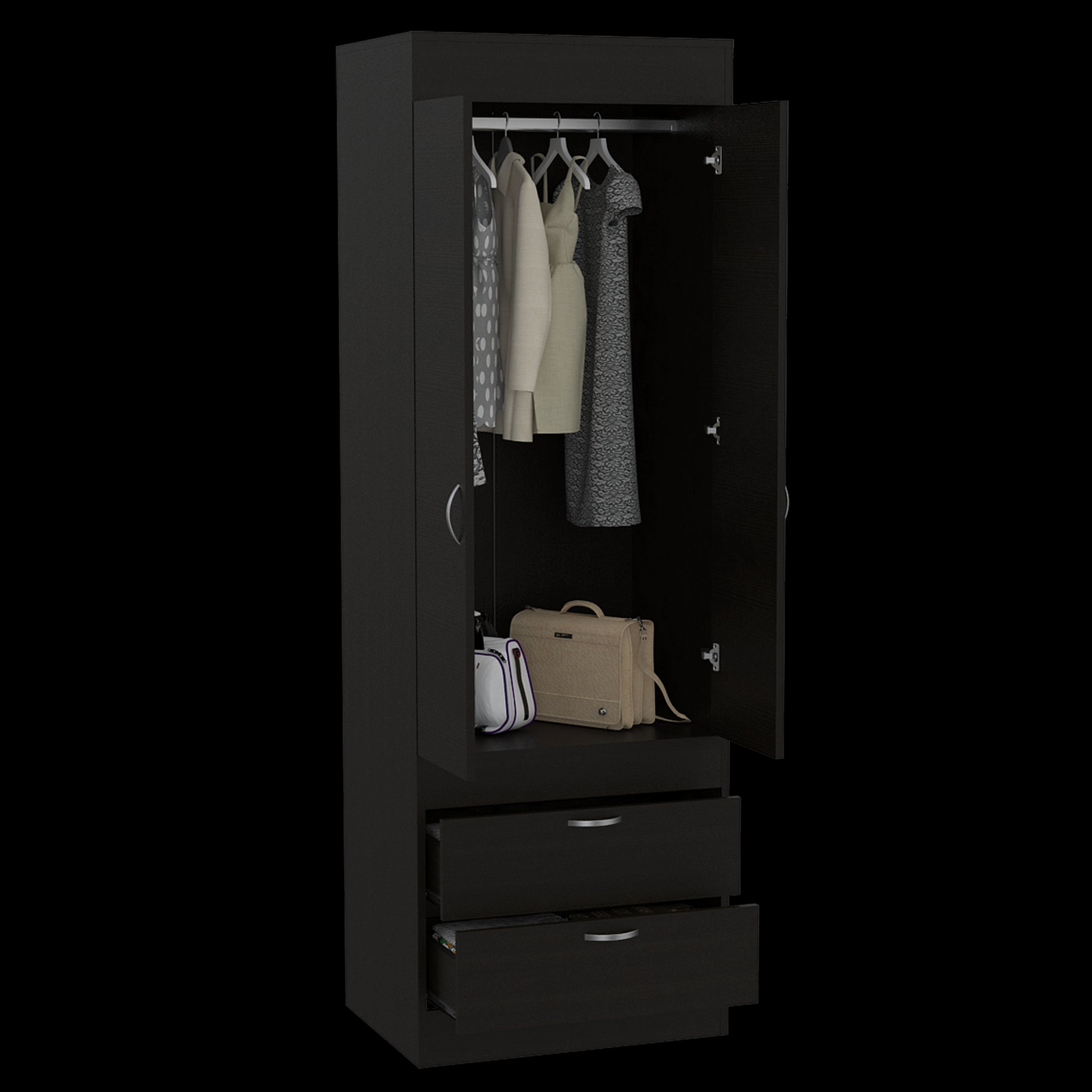 Closet Lisboa 2 Cajones Rta Wengue