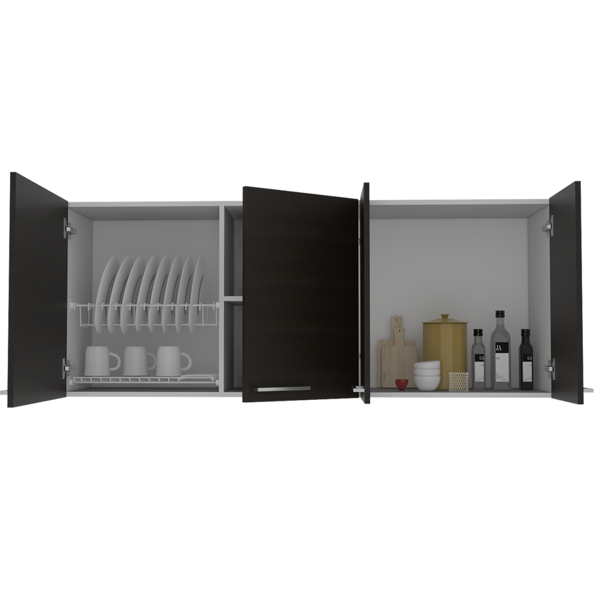 Gabinete Superior Cocina 150 Rta Wengue  Blanco