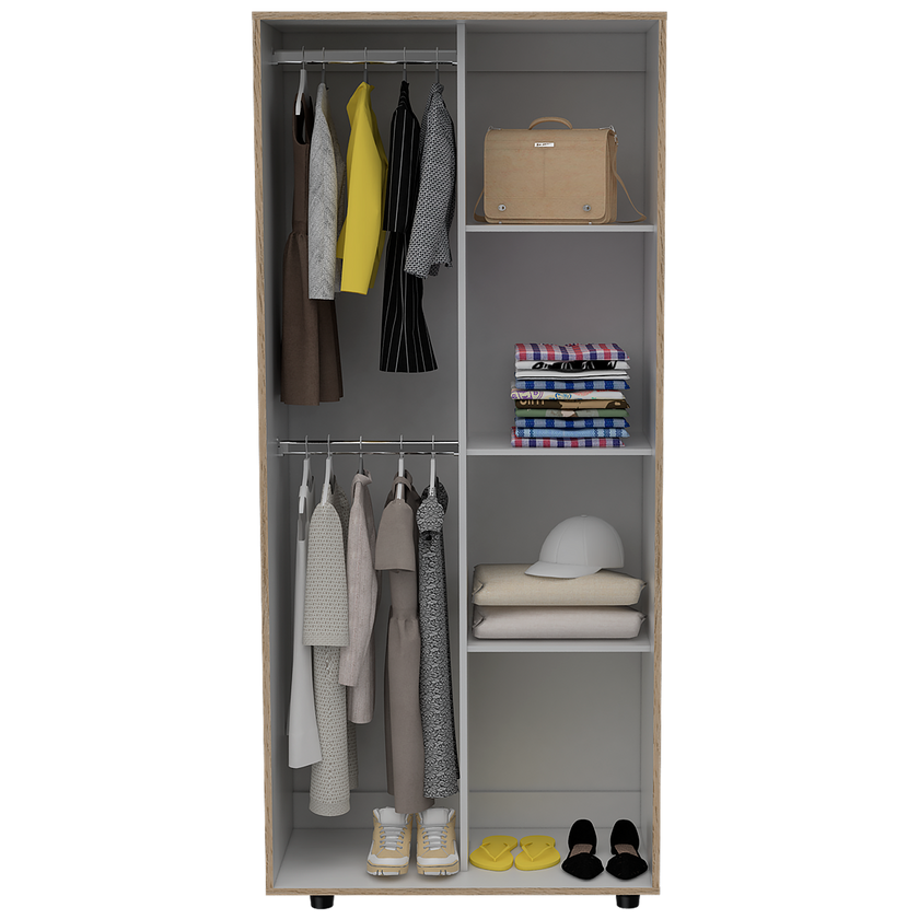 Closet Tera Rta 180 X 80 X 48 Rta Cartagena + Blanco