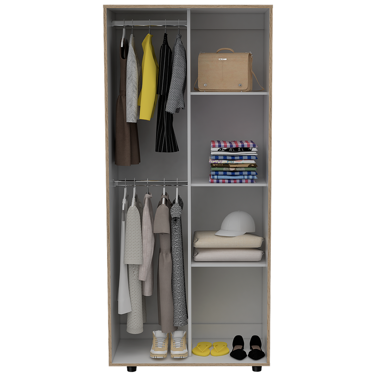 Closet Tera Rta 180 X 80 X 48 Rta Cartagena + Blanco