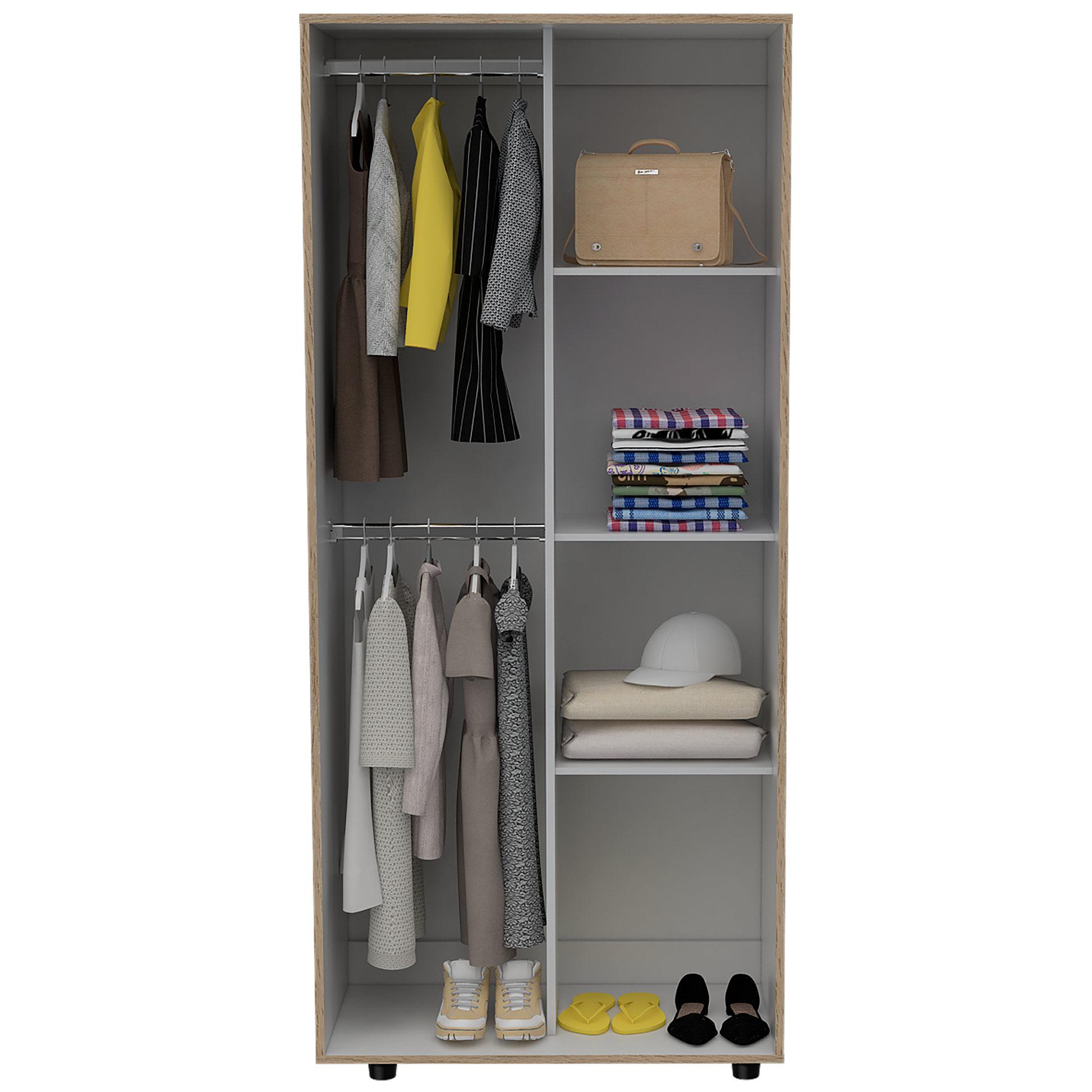 Closet Tera Rta 180 X 80 X 48 Rta Cartagena + Blanco