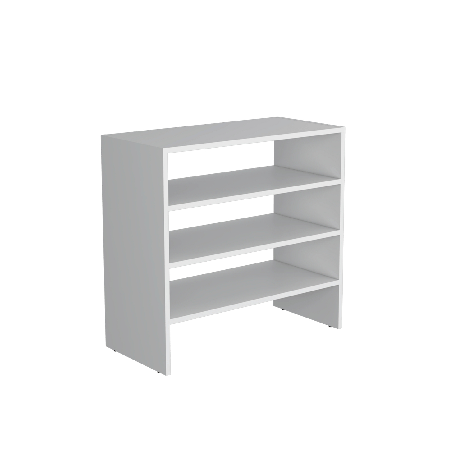 Zapatero Apilable Basico Silpa 35X72X34 Rta Blanco Mqz