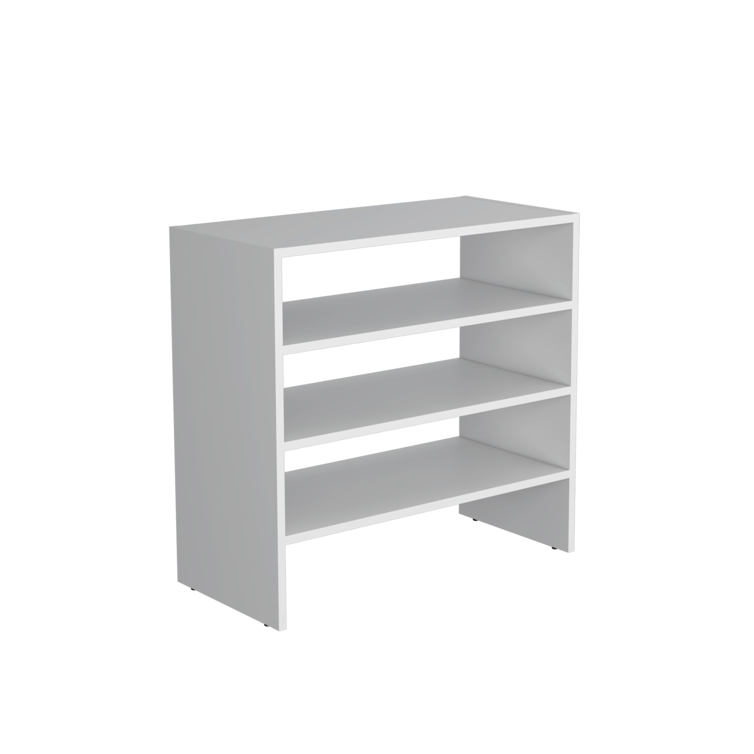Zapatero Apilable Basico Silpa 35X72X34 Rta Blanco Mqz