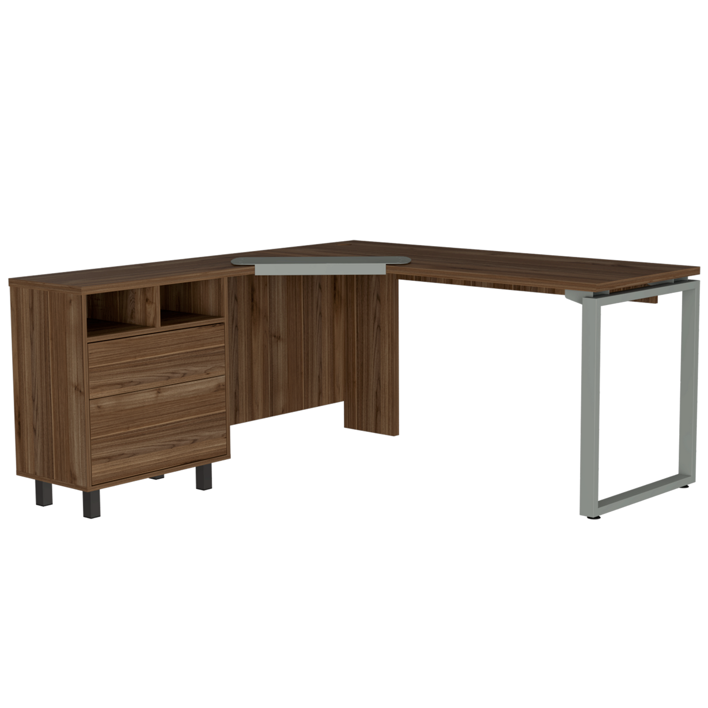 Estacion De Trabajo Almada (1C)_Madecentro Rovere + Plomo 73X161X150,4 Cm