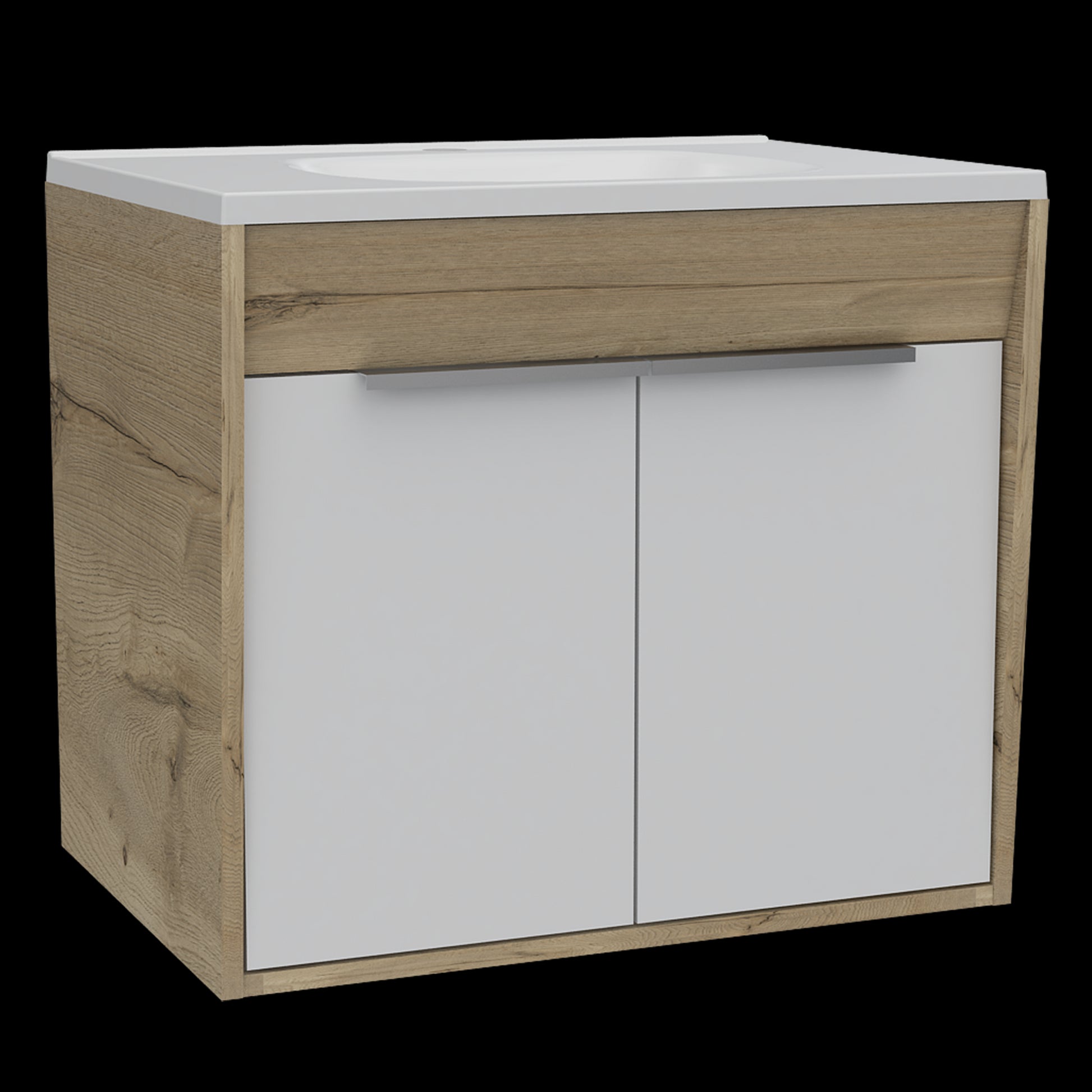 Mueble Lavamanos Carter 60 Flotante Rta Duna + Blanco
