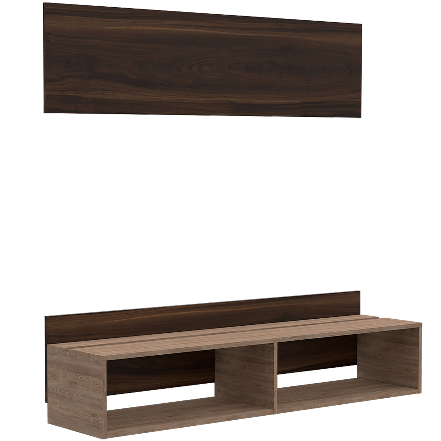 Panel Tv 60 Fraktal Rta Nogal +  Miel