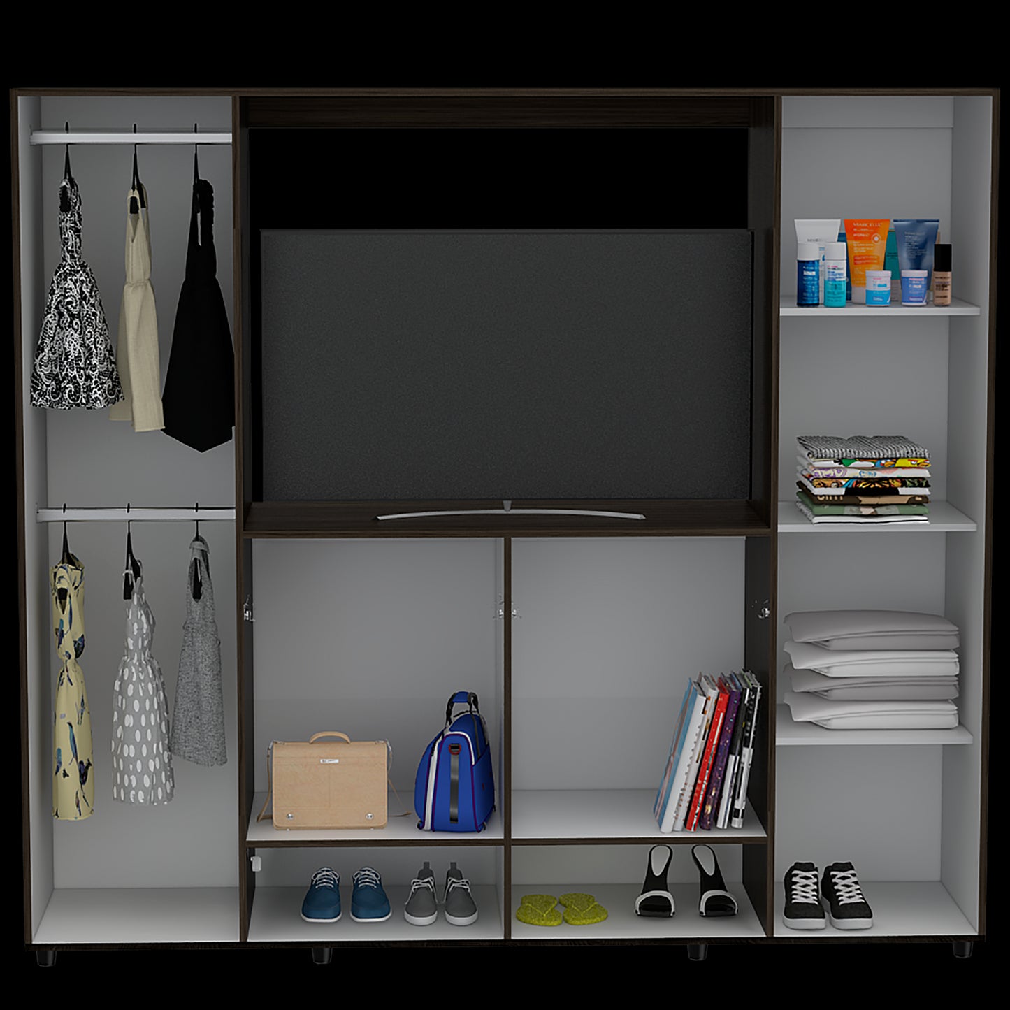 Closet Manila Z New 200 X 180 X 50 Rta Milan + Blanco