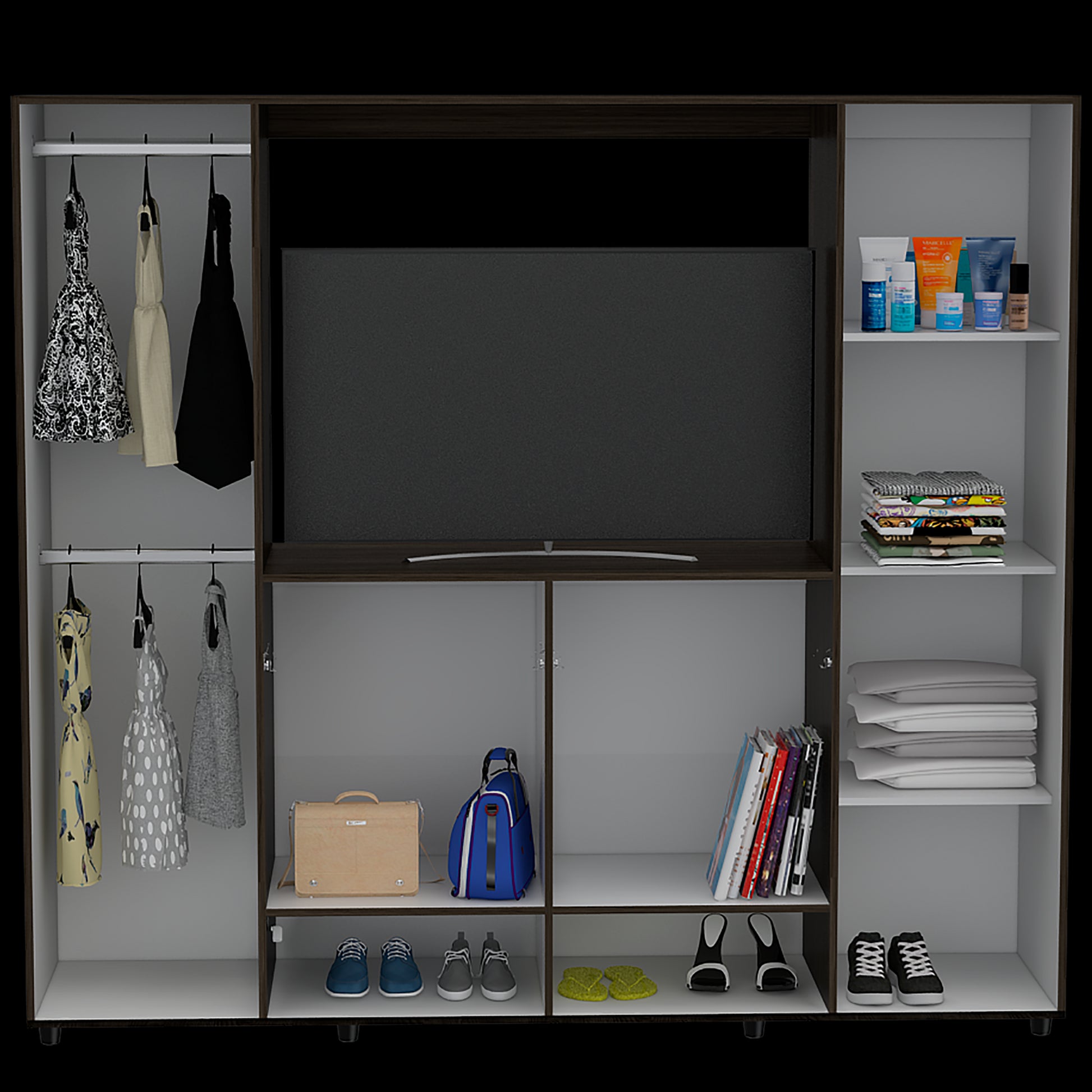 Closet Manila Z New 200 X 180 X 50 Rta Milan + Blanco