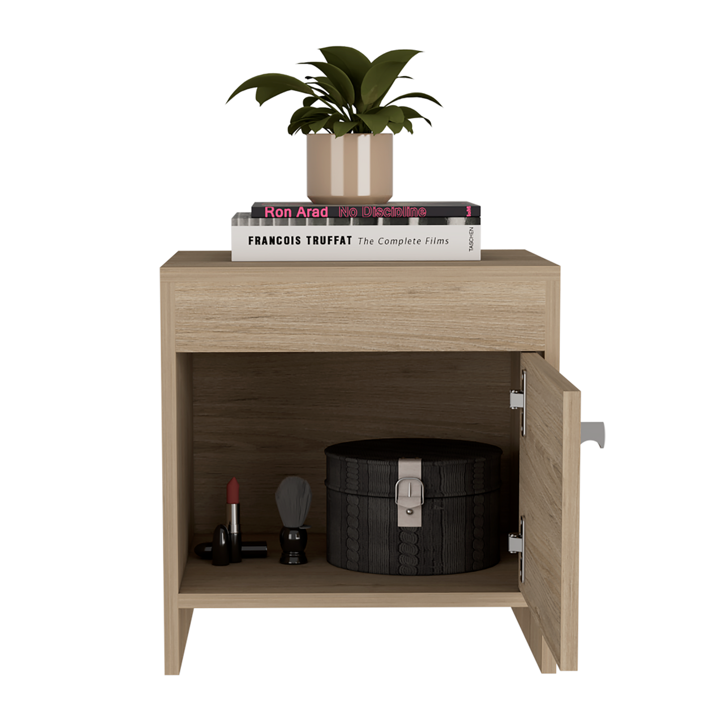 Mesa De Noche Colore Rta Rovere