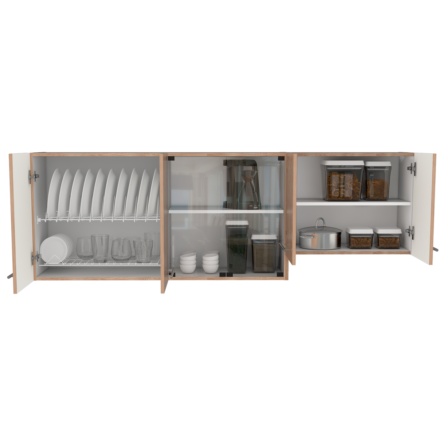 Mueble Superior Cocina 180 Bari Rta Blanco + Miel