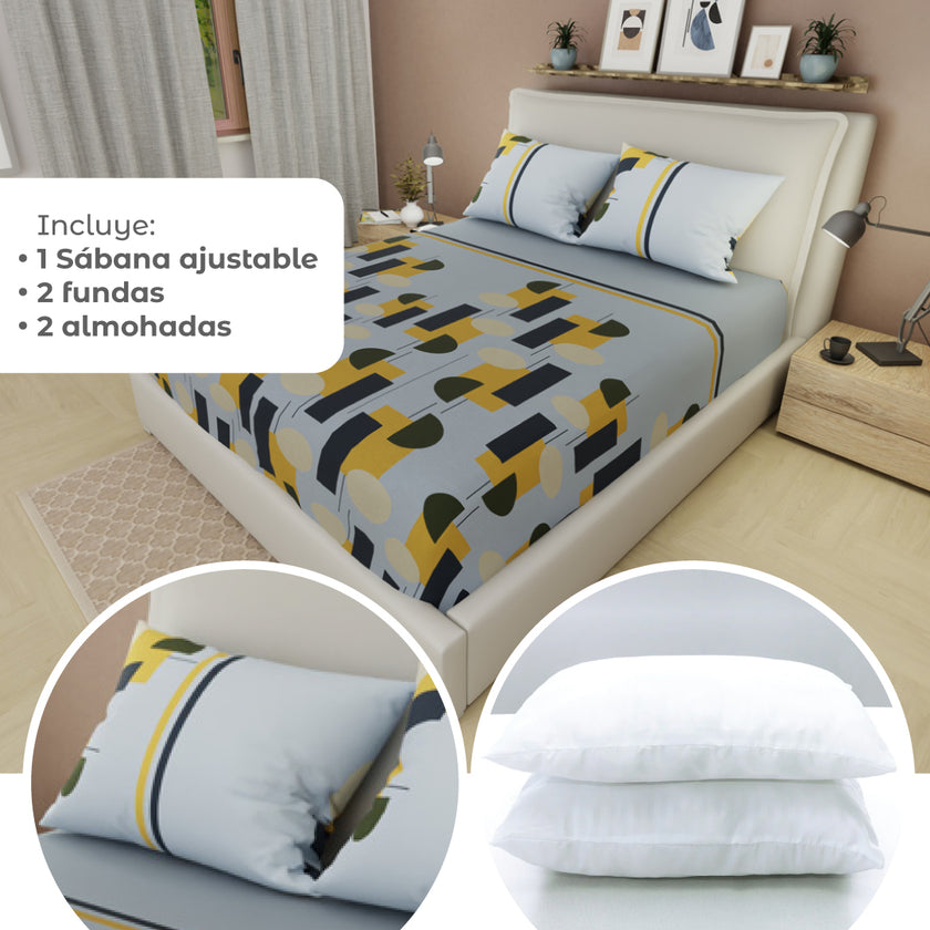Combo 5 en 1 Azul - Amarillo