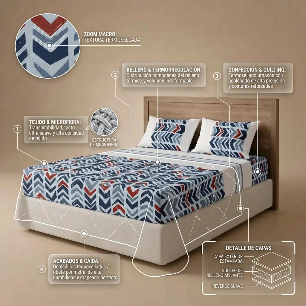 Combo Amor & Amistad  5 en 1  Azul - Blanco 