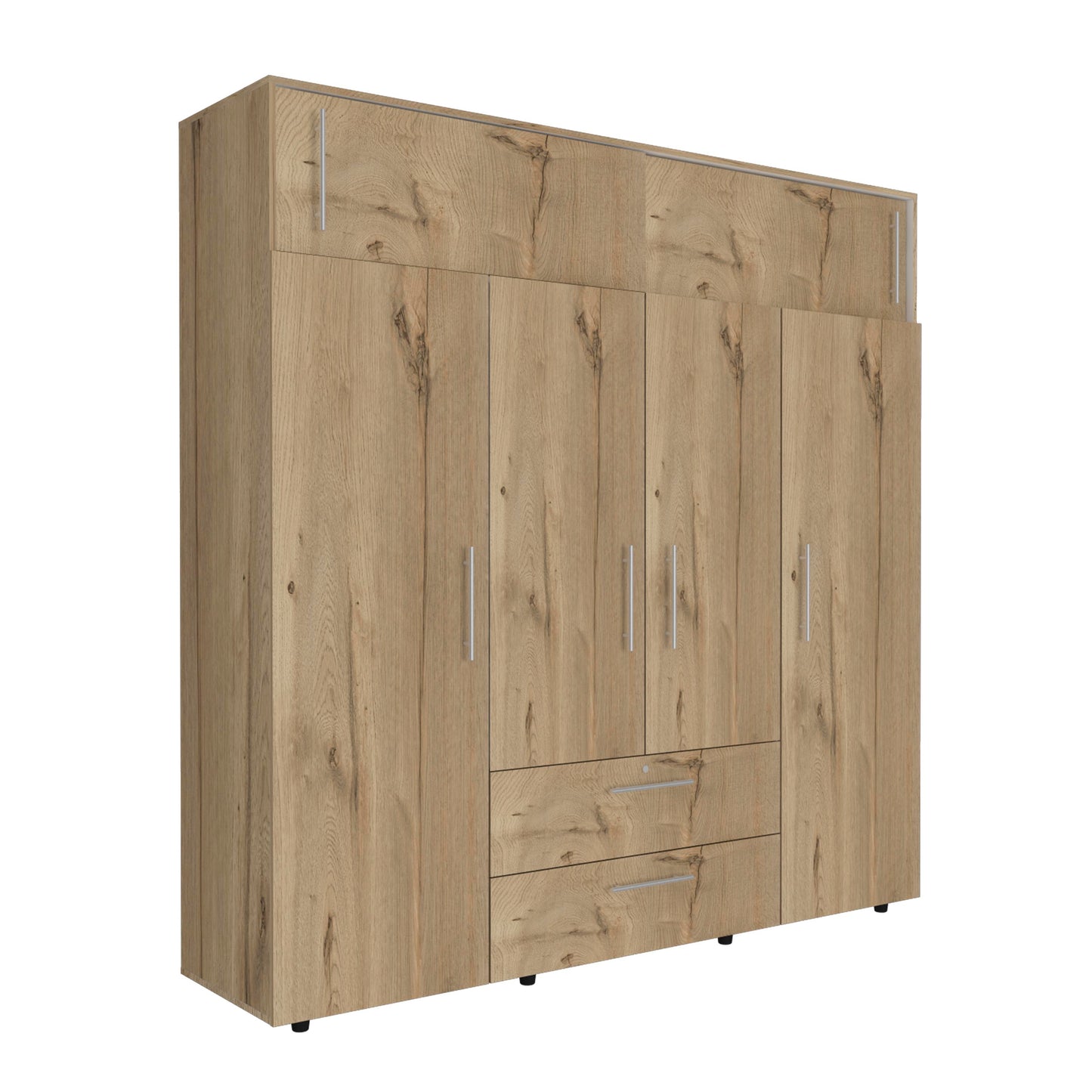 Armario Luque 200 X 204 X 50 Rta Duna + Blanco