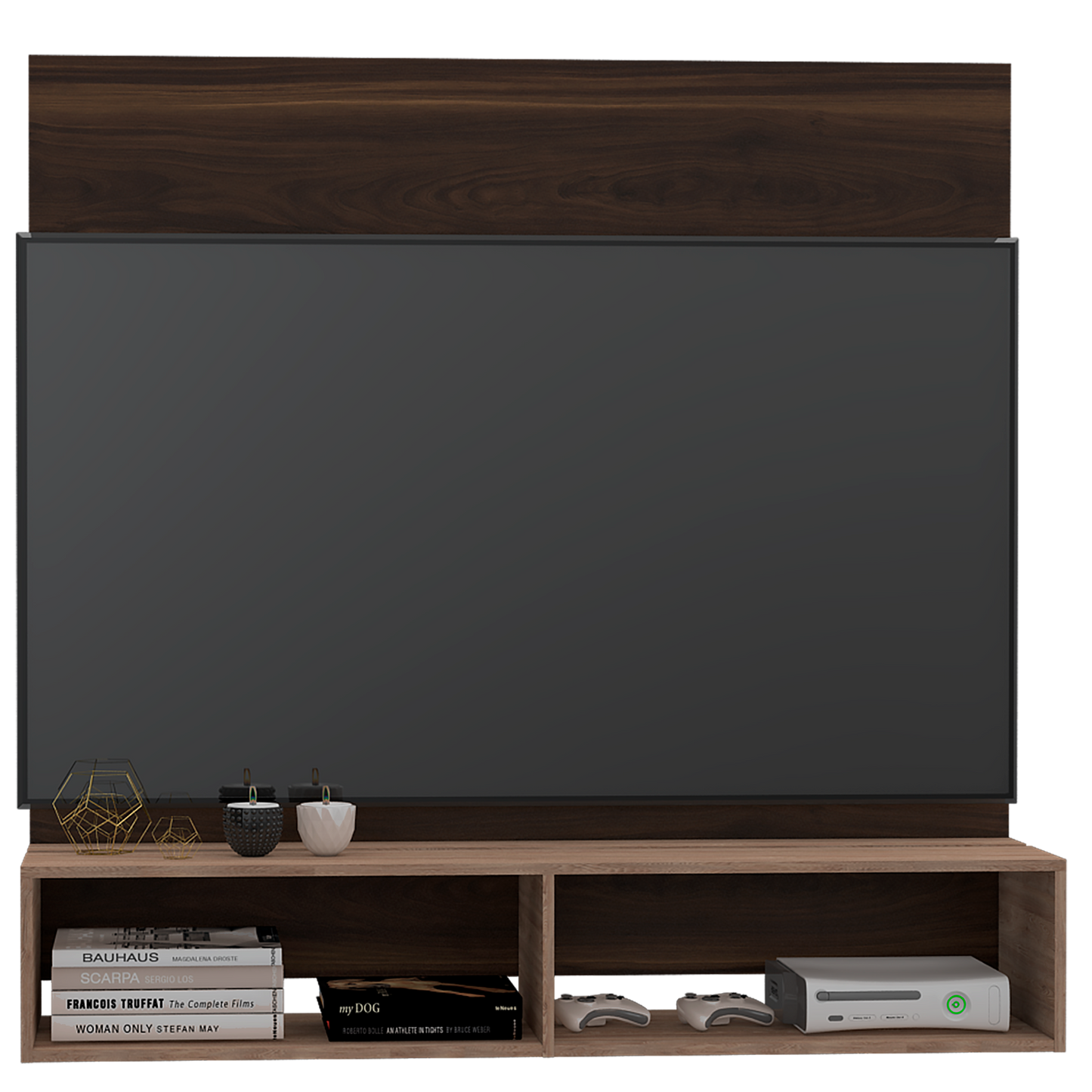 Panel Tv 60 Fraktal Rta Nogal +  Miel