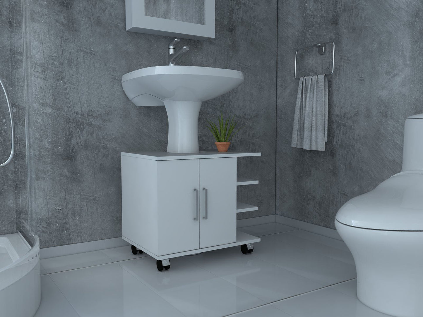 Mueble Elemental Para Lavamanos Rta Blanco
