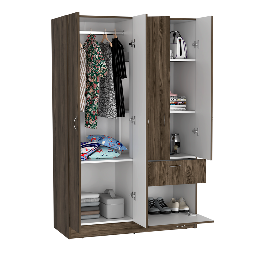 Closet Vaupes 170 X 108 X 18 Rta Milan + Blanco