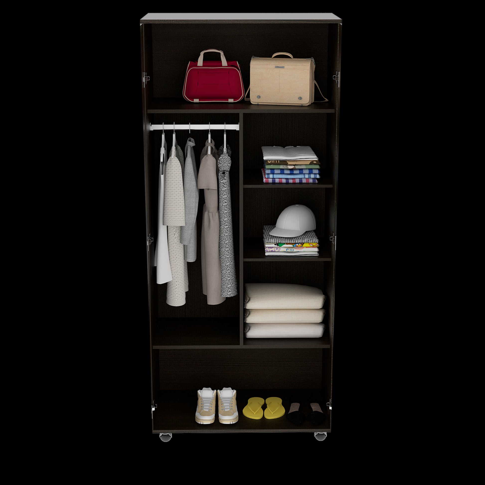 Closet Iko 182 X 80 X 48 Rta Wengue