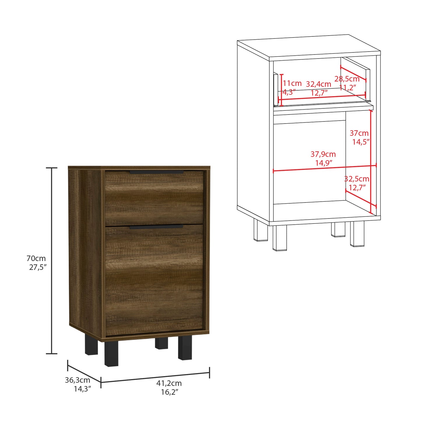 Velador Kaia Z 41 Rta Caramelo + Wengue