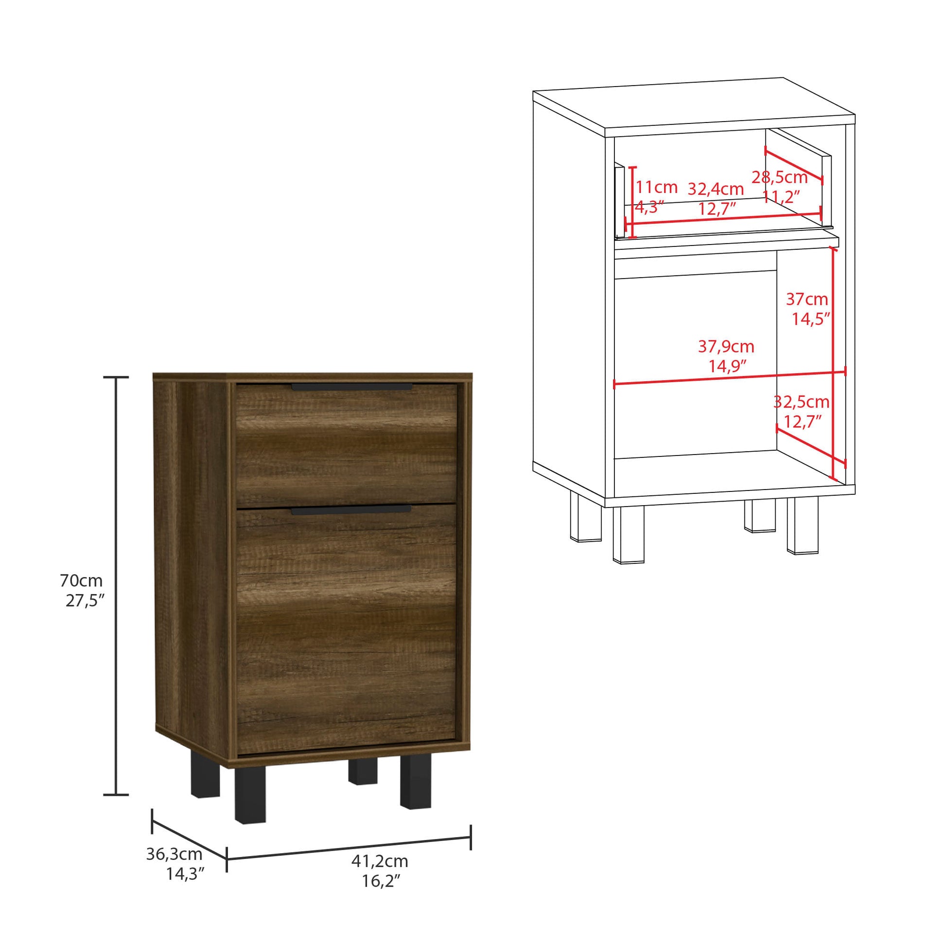 Velador Kaia Z 41 Rta Caramelo + Wengue