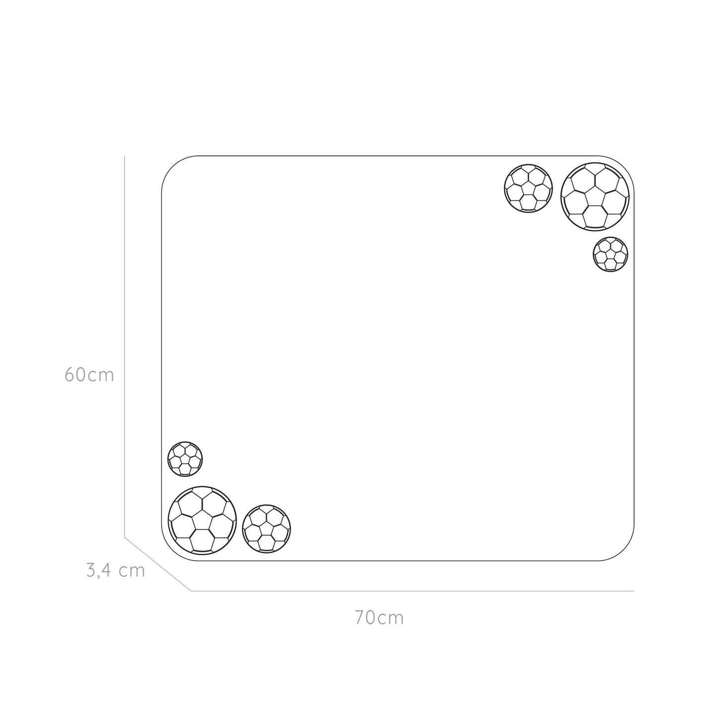 Espejo Infantil Tory Led+Touch 70X60 Reflekta