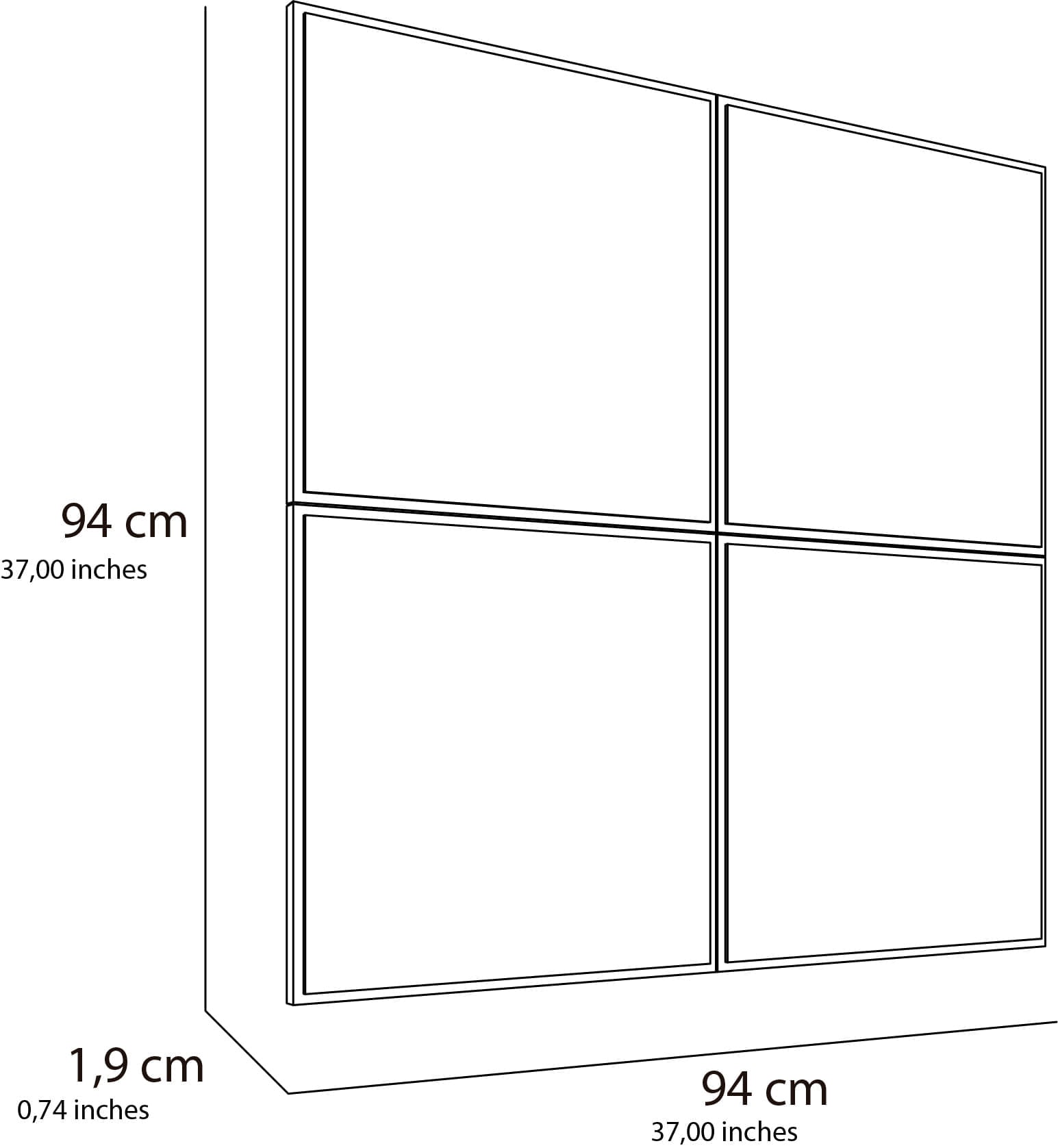 Espejo Sibari  90X90 Reflekta