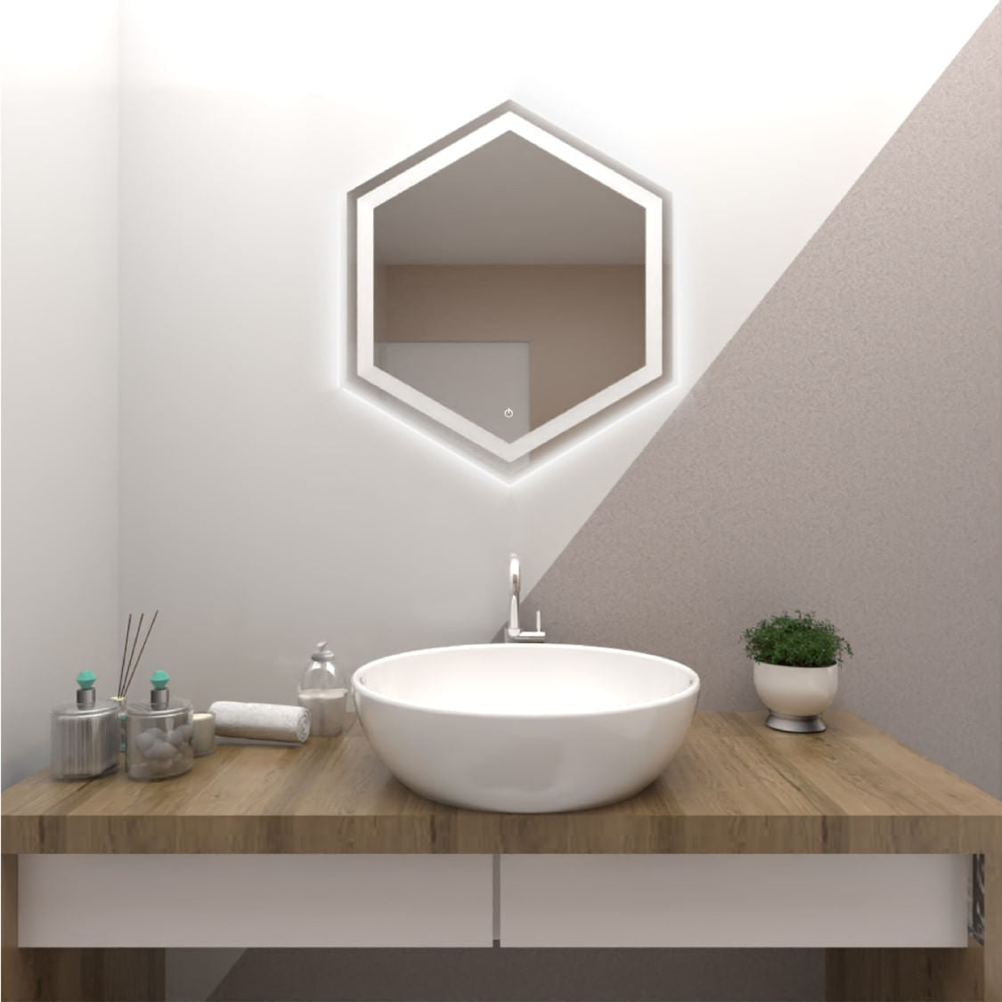 Espejo Wolf Led+Touch  70X60 Reflekta