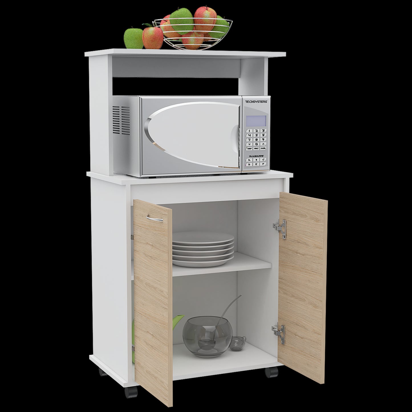 Mueble Cocina Kitchen 36 Rta Blanco + Rovere