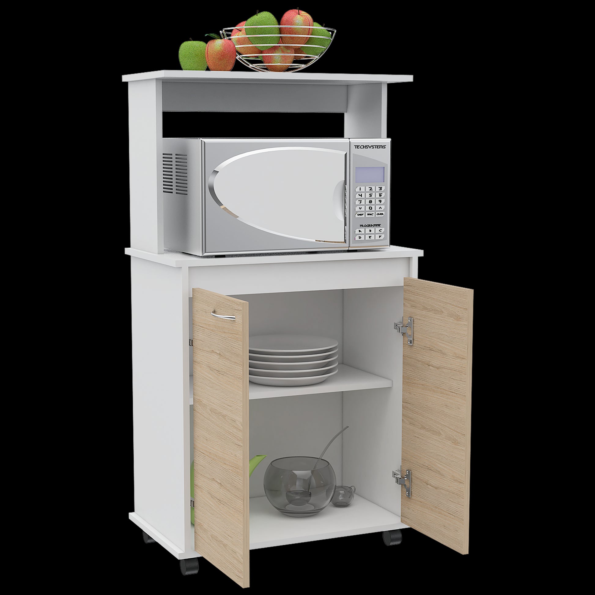 Mueble Cocina Kitchen 36 Rta Blanco + Rovere