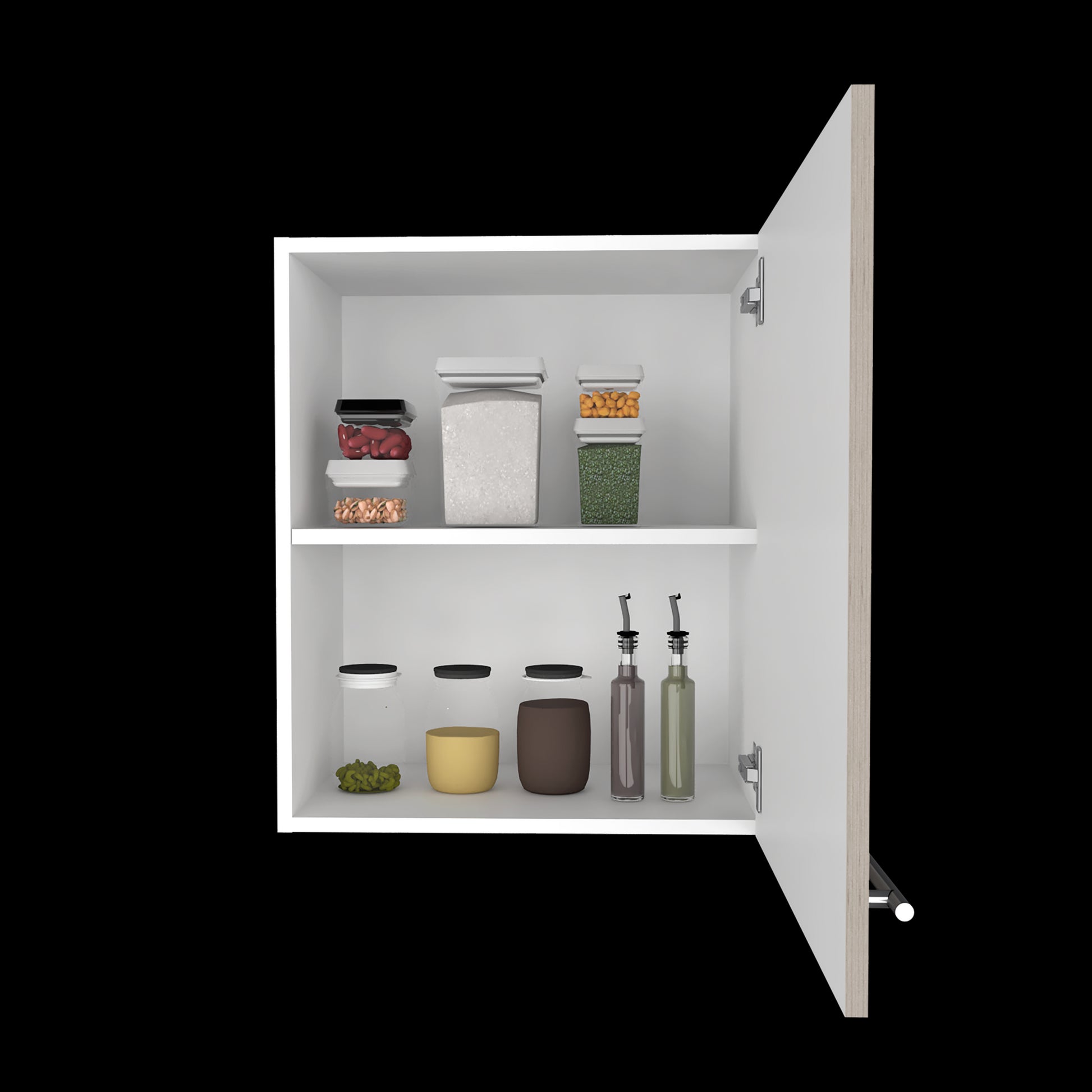 Mueble Aereo Puerta Derecha Manchester Rta Blanco + Bardolino
