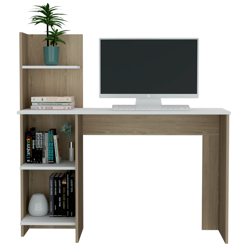 Escritorio 120 Vilna Rta Rovere + Blanco