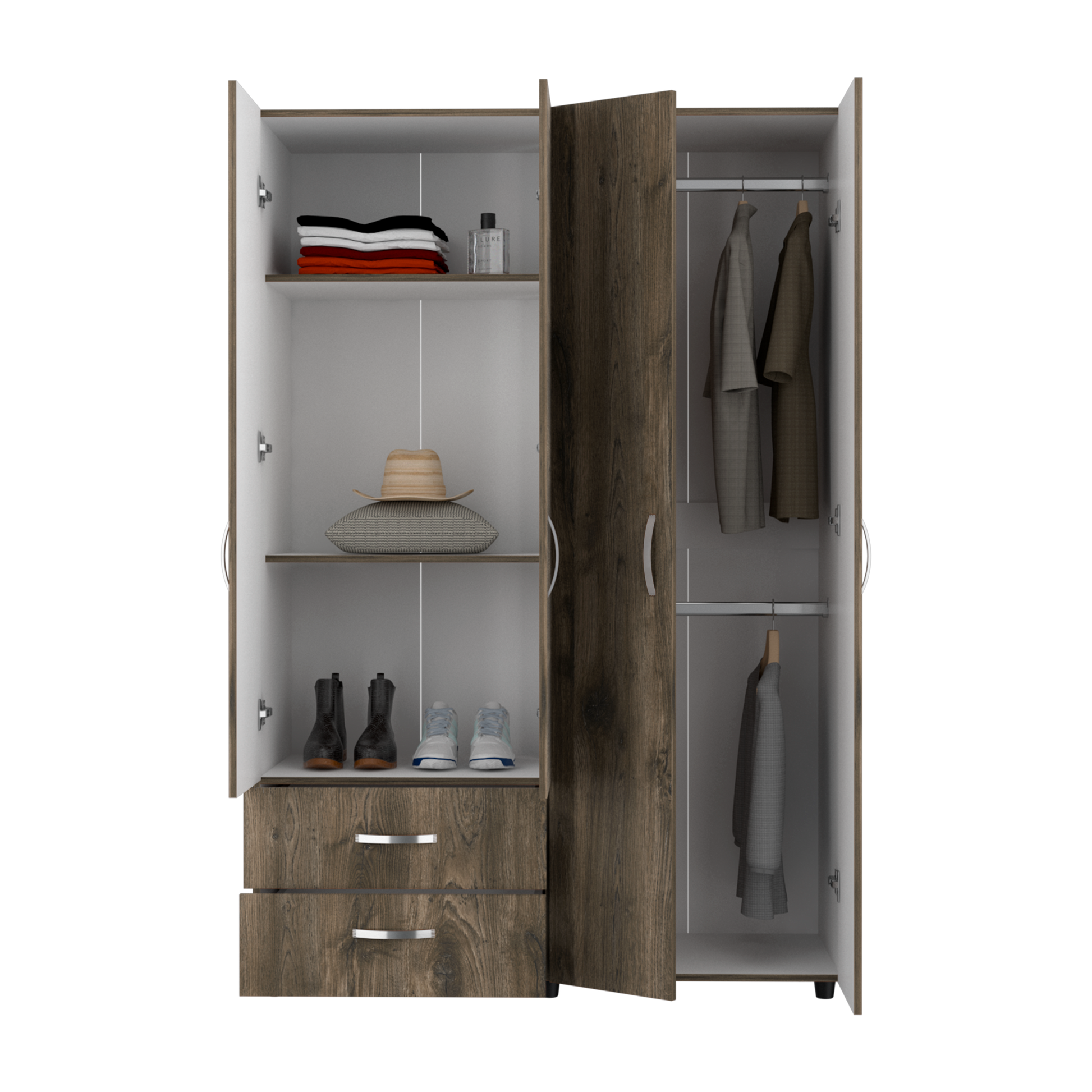 Closet Ankora Basic 180 X 120 X 47 Rta Bellota + Blanco