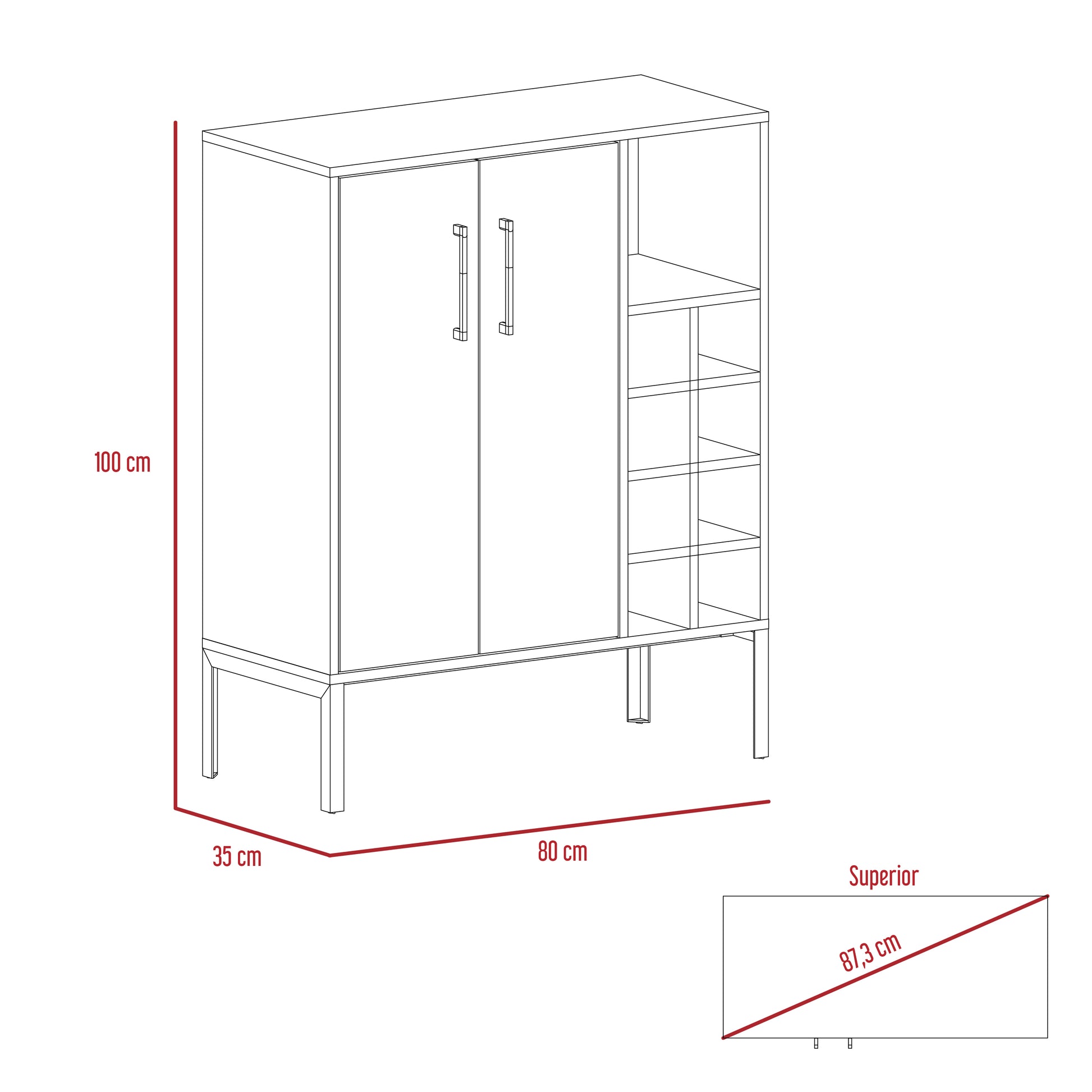Mueble Bar Soho Novo Rta Duna