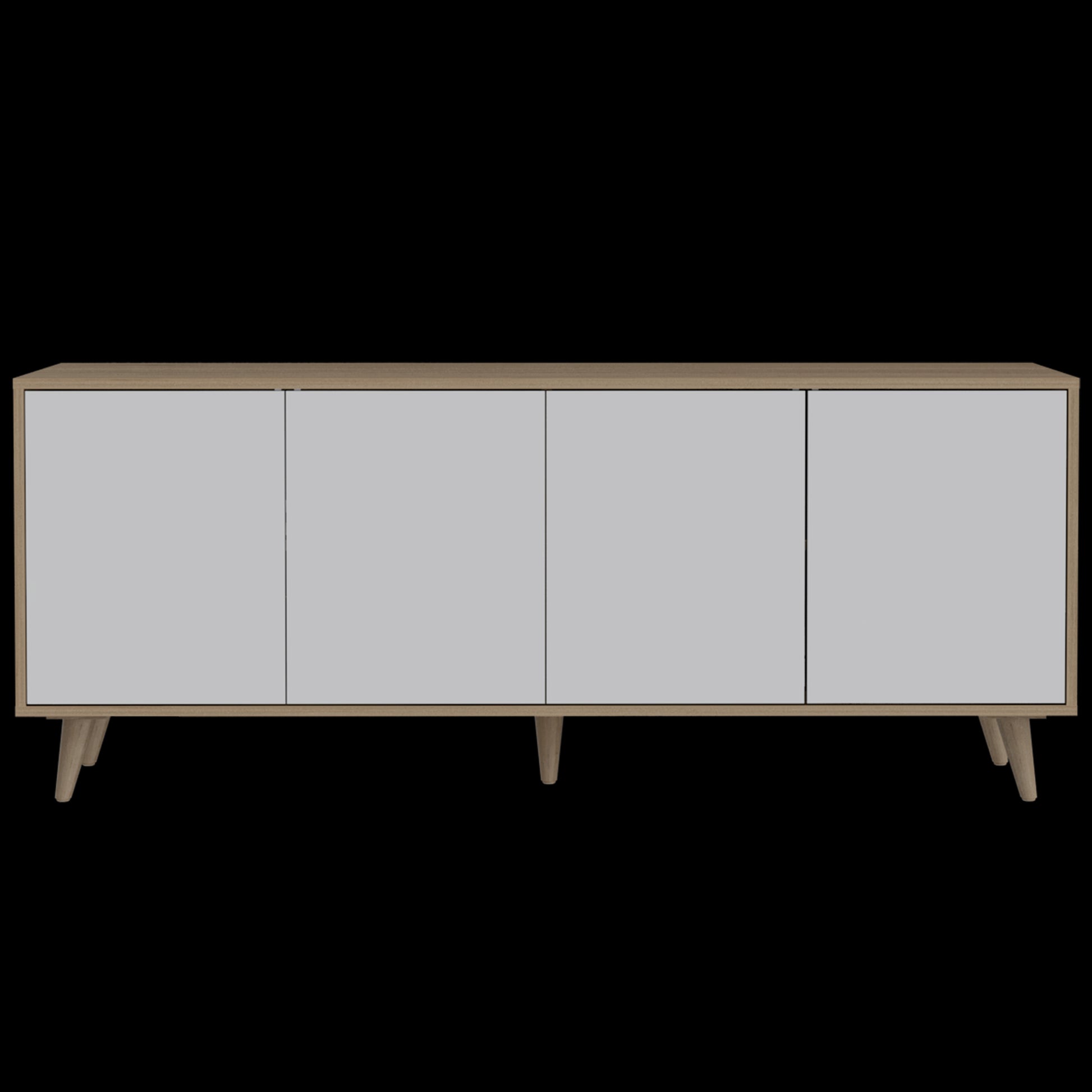 Rack Para Tv Bora Rta Rovere + Blanco Marquez