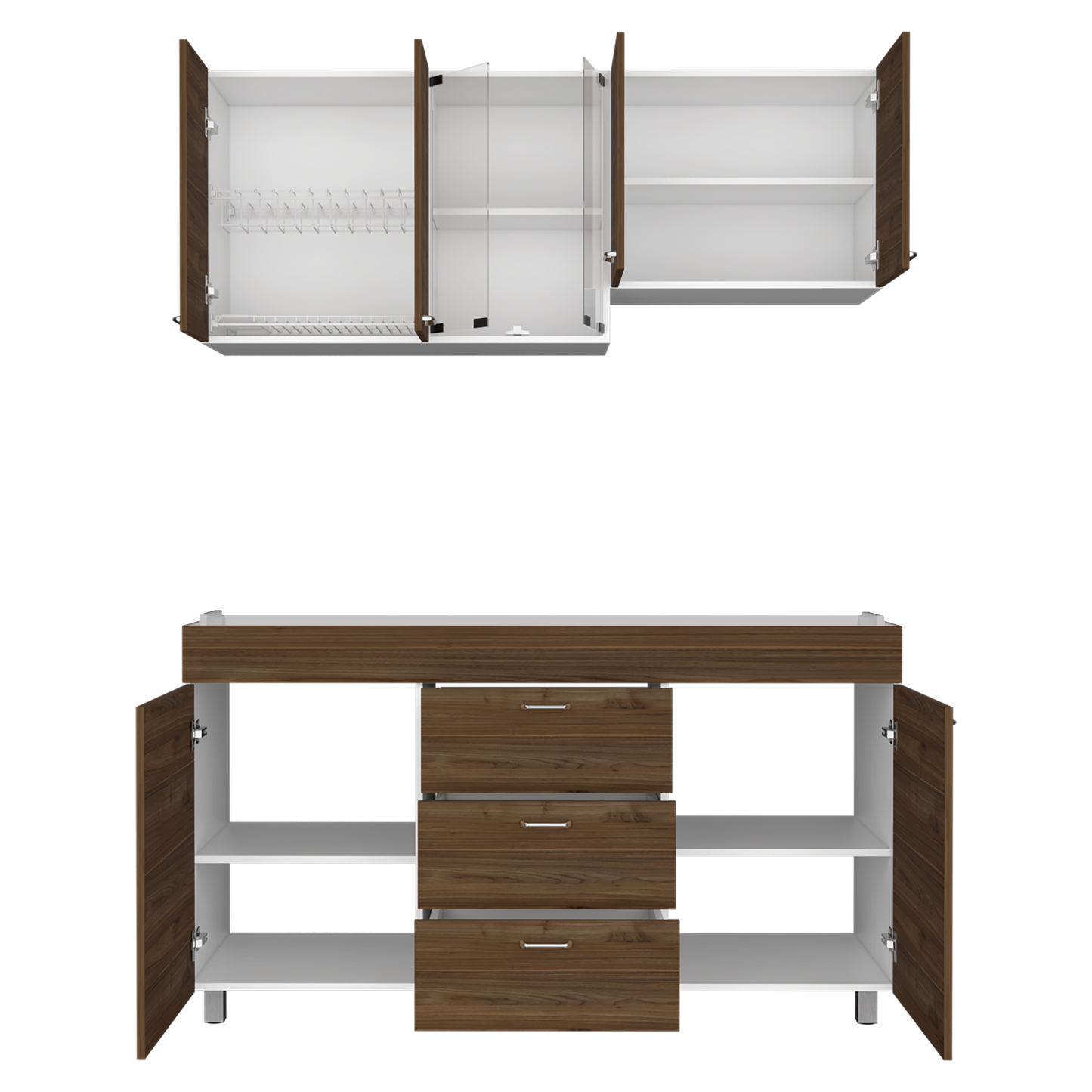 Cocina 1,50 Lumina Rta Blanco-Gales