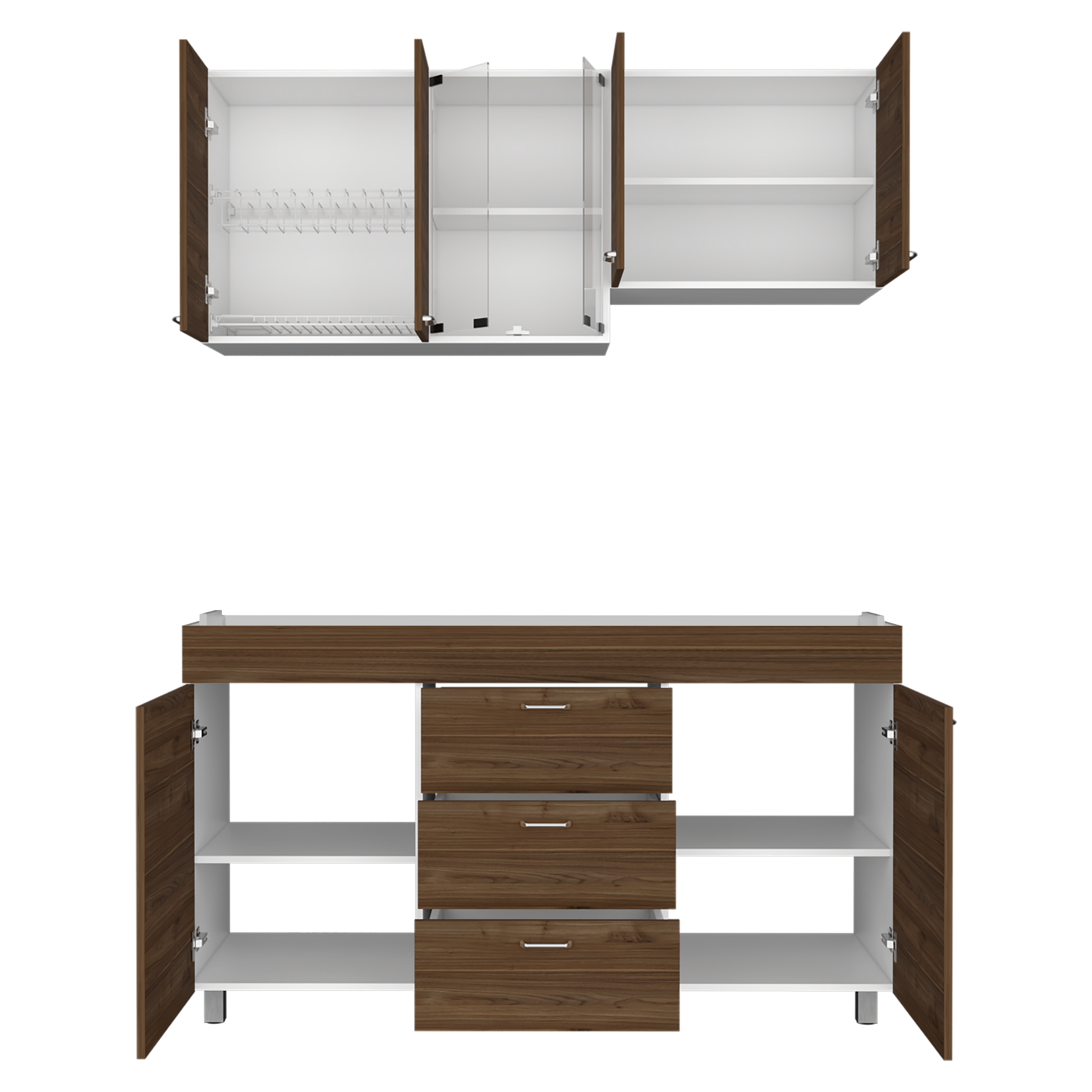 Cocina 1,50 Lumina Rta Blanco-Gales