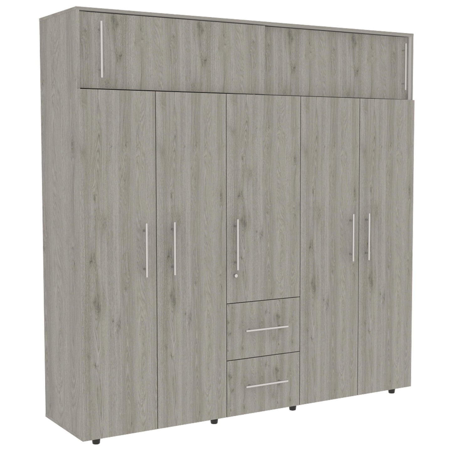 Closet Bigaf 204 X 200 X 50 Rta Bardolino + Blanco
